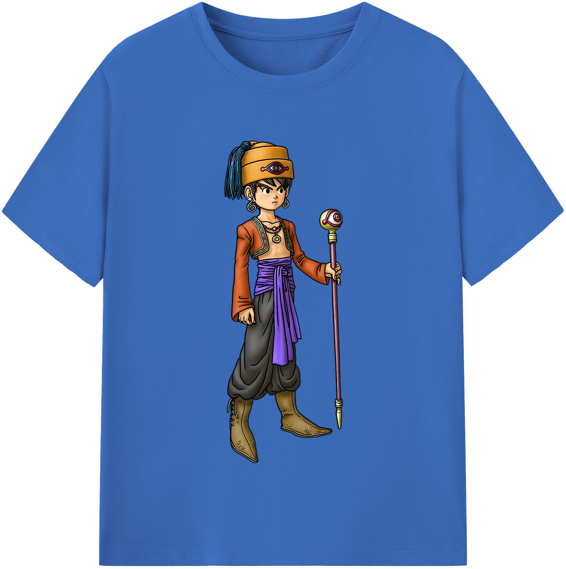 （画像用） ドラゴンクエスト Doragon Kuesuto Dragon Quest 綿100％半袖Tシャツ（フロントプリント）