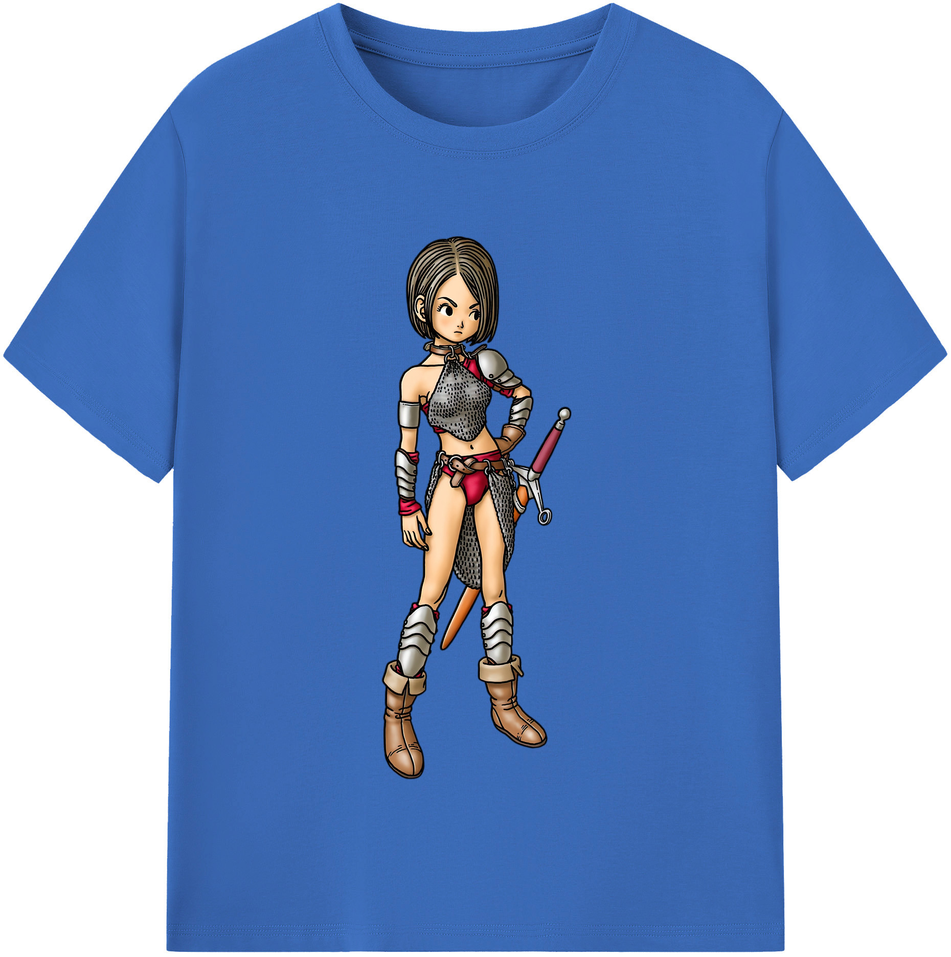 （画像用） ドラゴンクエスト Doragon Kuesuto Dragon Quest 綿100％半袖Tシャツ（フロントプリント）