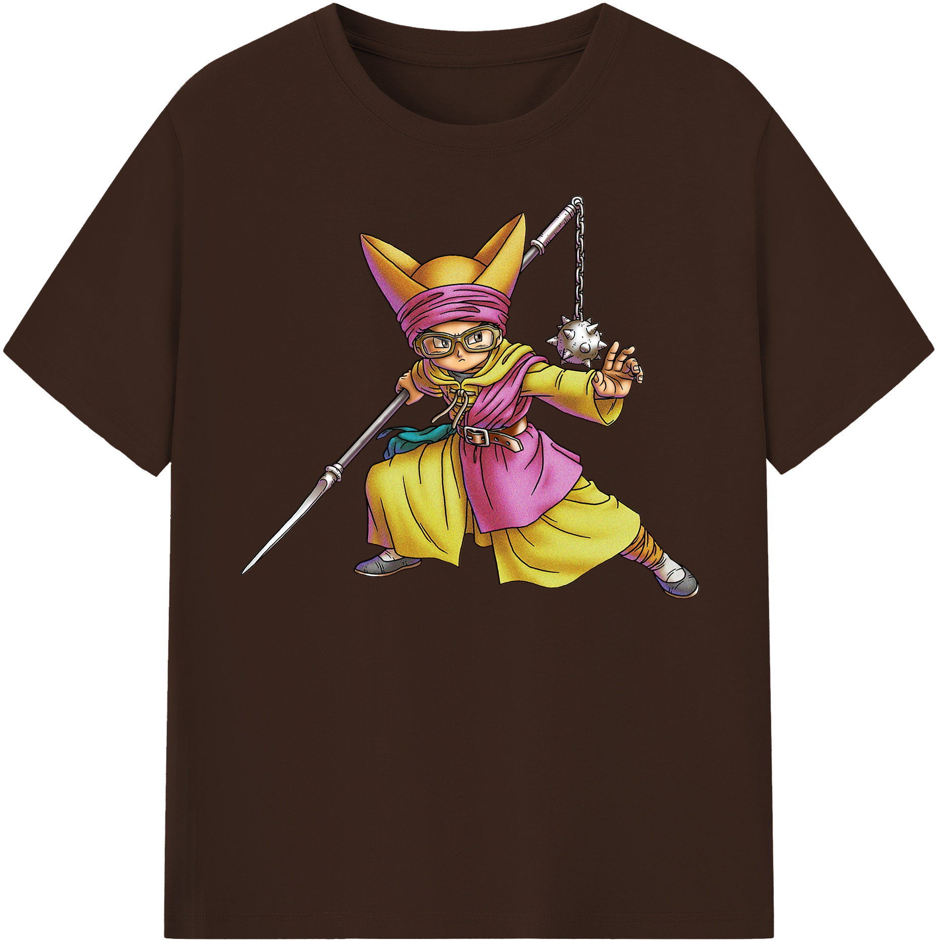 （画像用） ドラゴンクエスト Doragon Kuesuto Dragon Quest 綿100％半袖Tシャツ（フロントプリント）