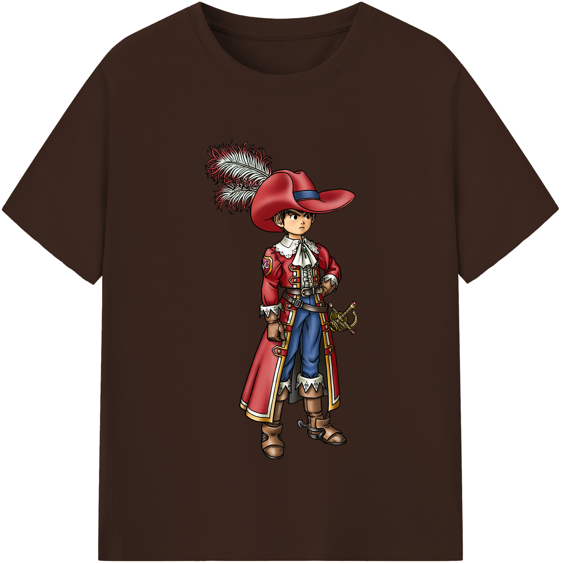 （画像用） ドラゴンクエスト Doragon Kuesuto Dragon Quest 綿100％半袖Tシャツ（フロントプリント）