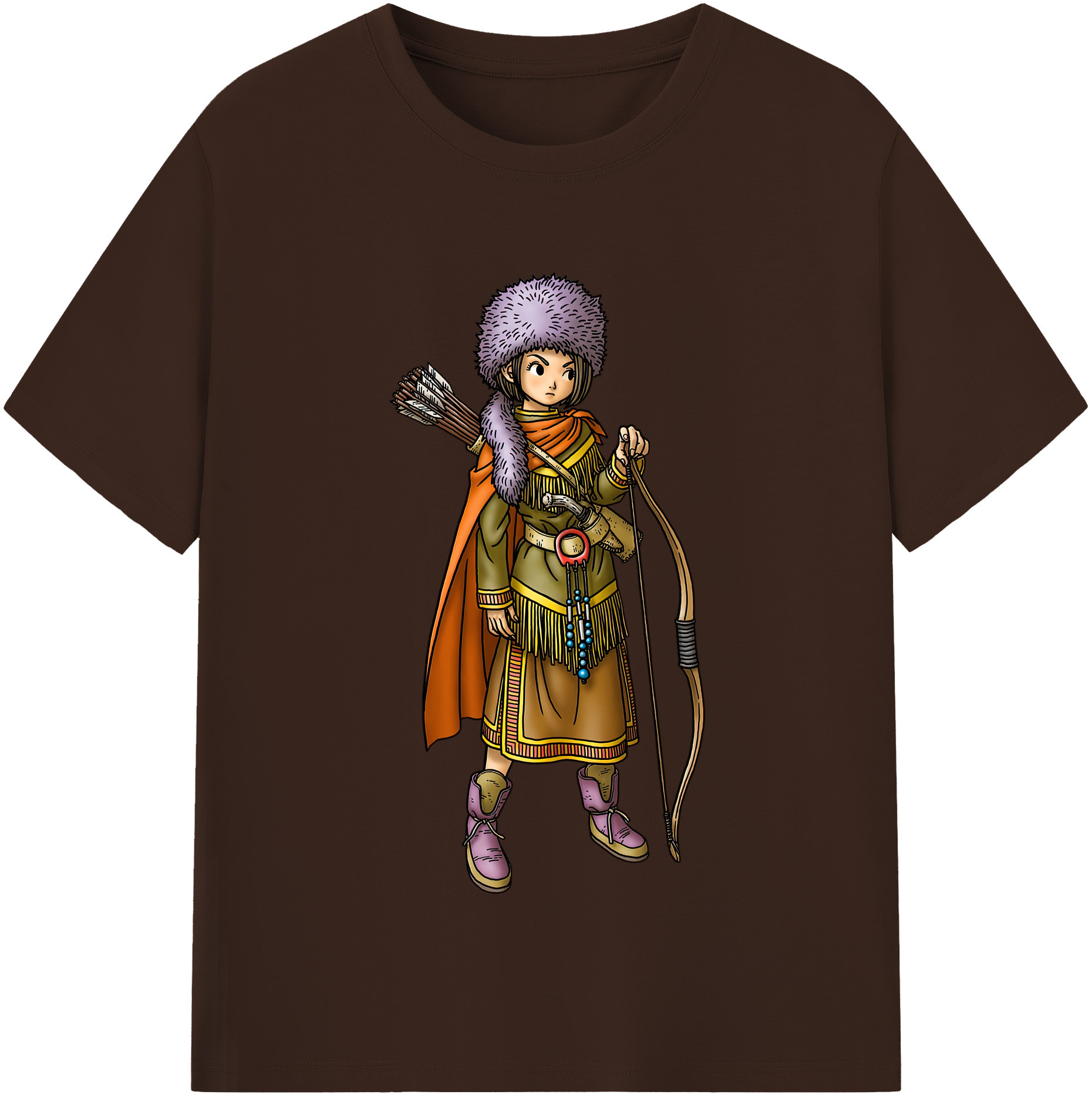 （画像用） ドラゴンクエスト Doragon Kuesuto Dragon Quest 綿100％半袖Tシャツ（フロントプリント）