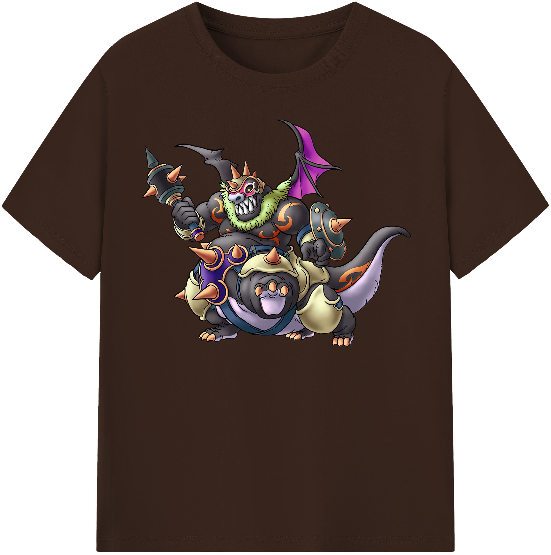 （画像用） ドラゴンクエスト Doragon Kuesuto Dragon Quest 綿100％半袖Tシャツ（フロントプリント）