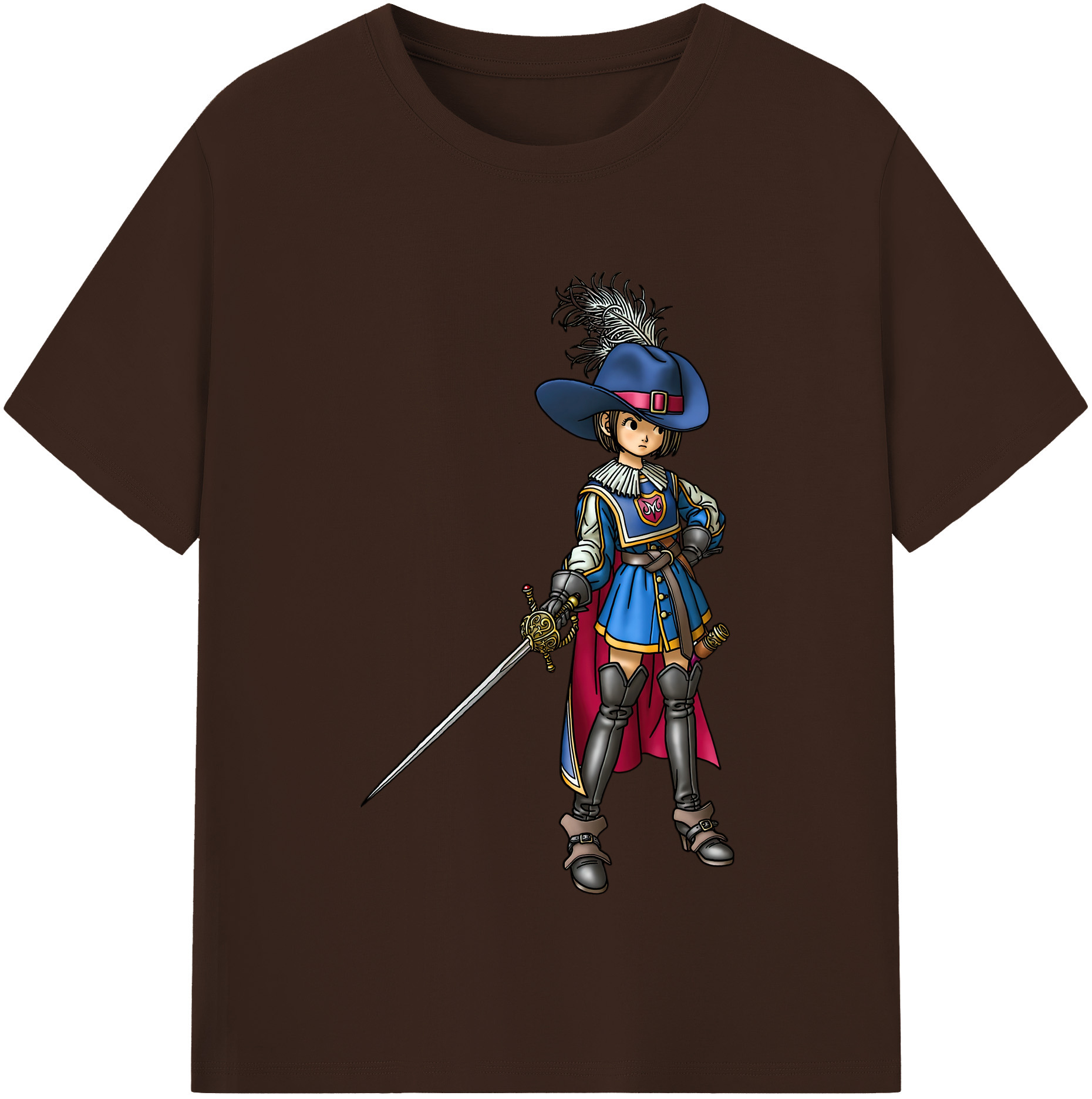 （画像用） ドラゴンクエスト Doragon Kuesuto Dragon Quest 綿100％半袖Tシャツ（フロントプリント）