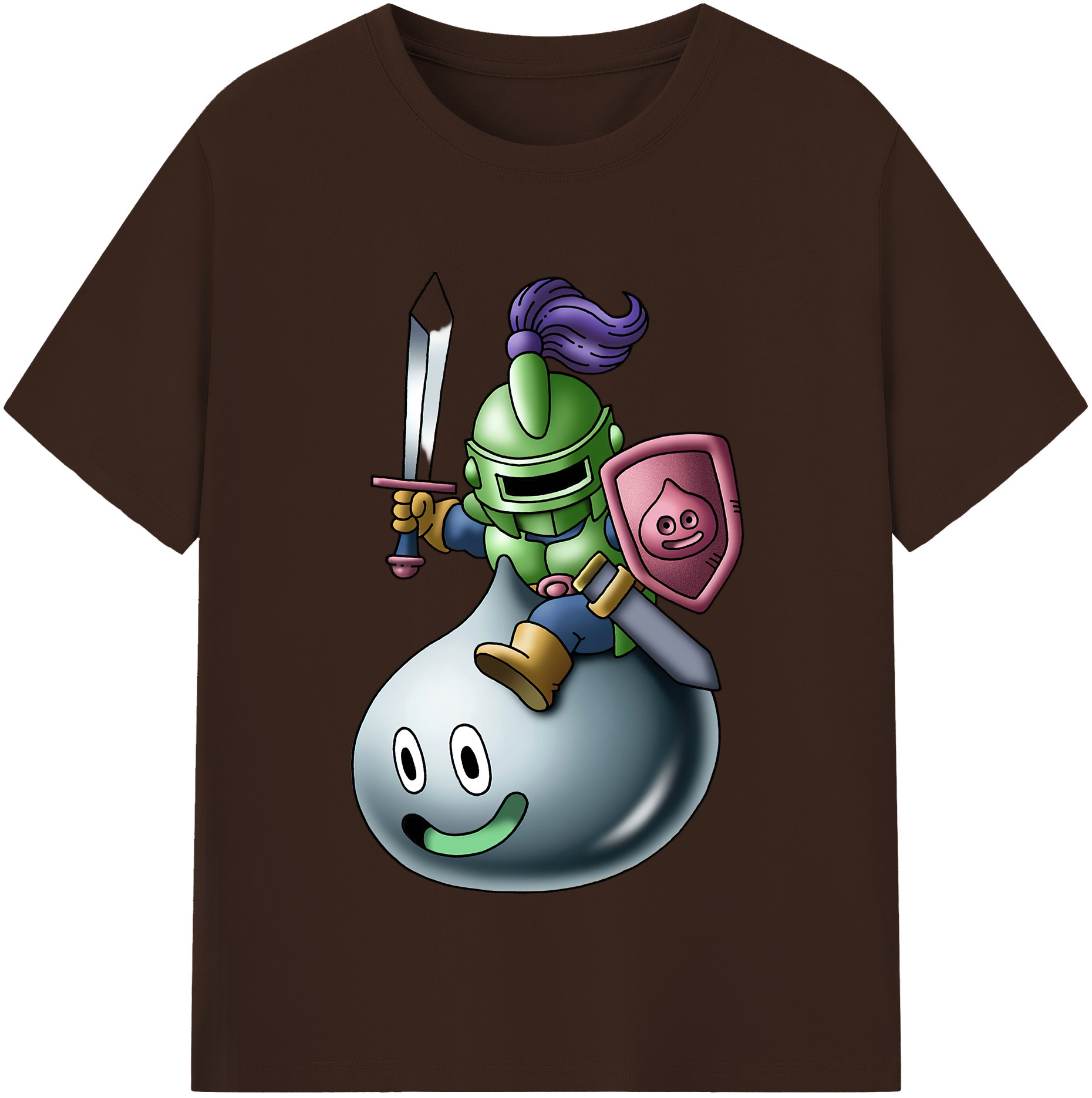 （画像用） ドラゴンクエスト Doragon Kuesuto Dragon Quest 綿100％半袖Tシャツ（フロントプリント）