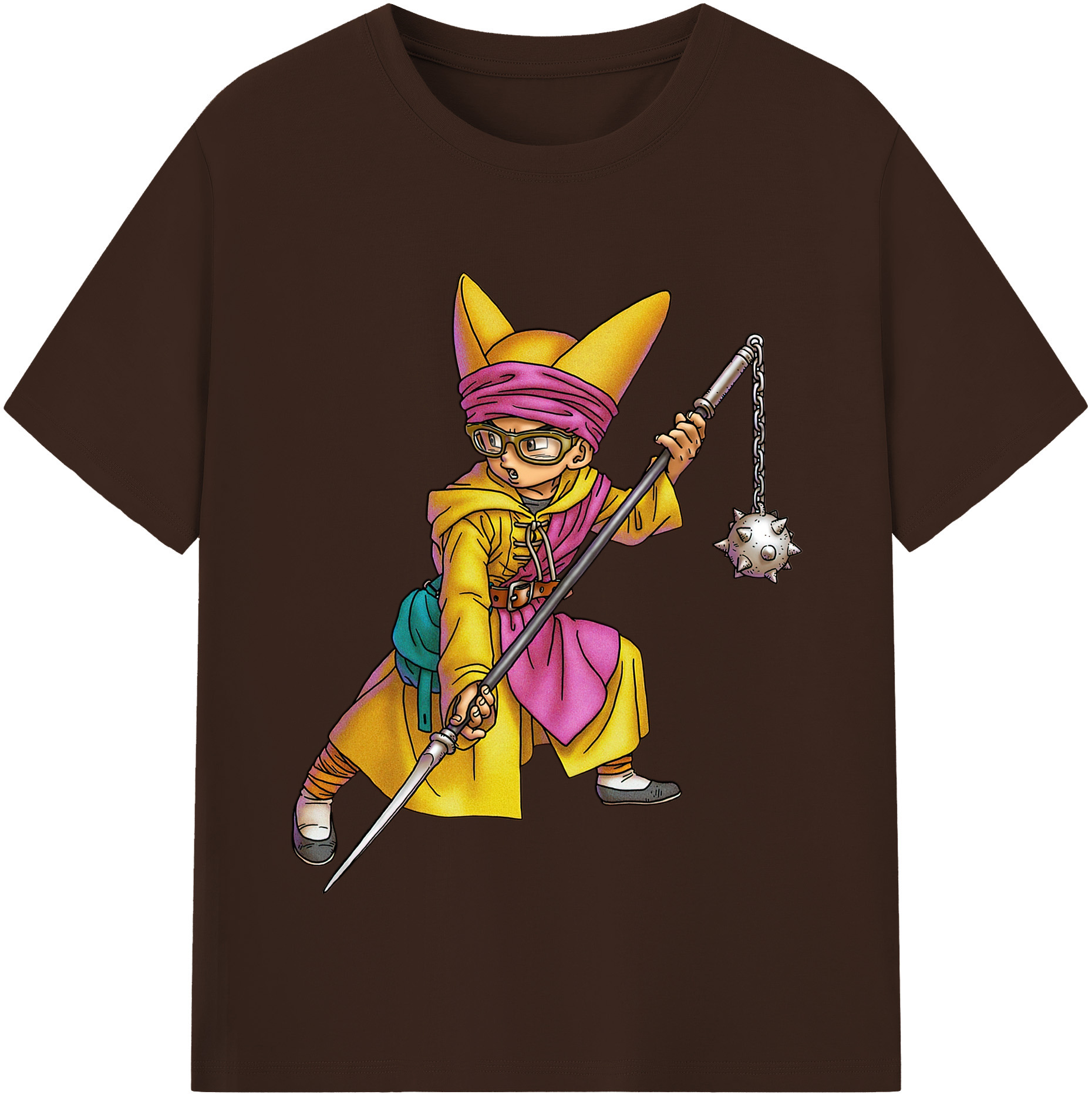 （画像用） ドラゴンクエスト Doragon Kuesuto Dragon Quest 綿100％半袖Tシャツ（フロントプリント）