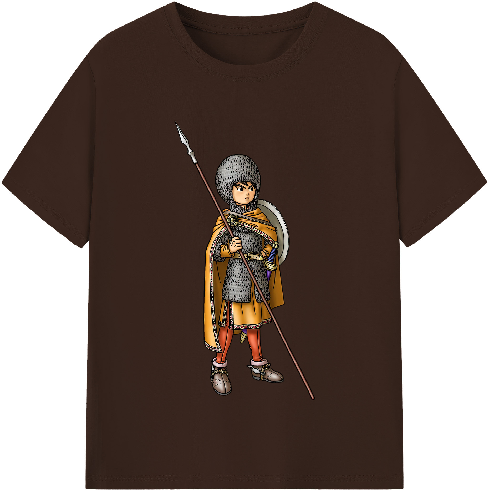 （画像用） ドラゴンクエスト Doragon Kuesuto Dragon Quest 綿100％半袖Tシャツ（フロントプリント）