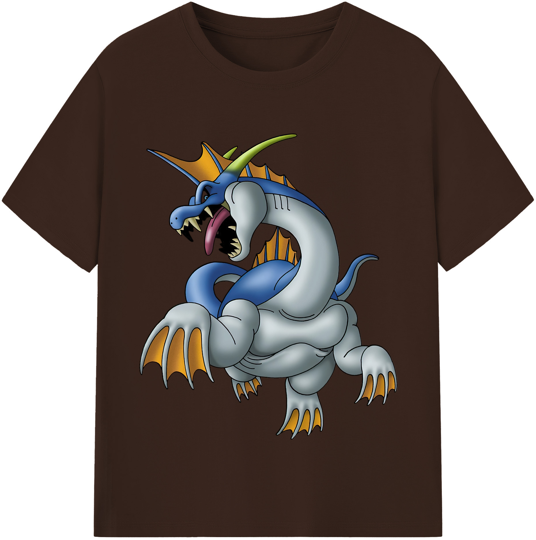 （画像用） ドラゴンクエスト Doragon Kuesuto Dragon Quest 綿100％半袖Tシャツ（フロントプリント）