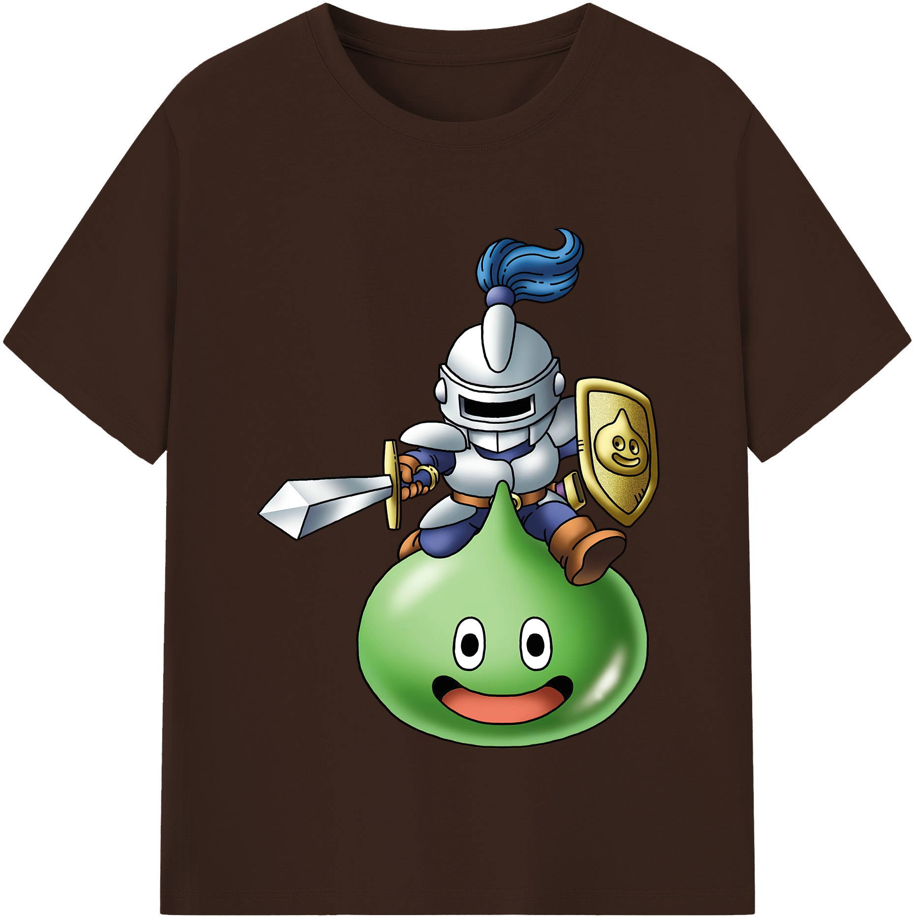 （画像用） ドラゴンクエスト Doragon Kuesuto Dragon Quest 綿100％半袖Tシャツ（フロントプリント）
