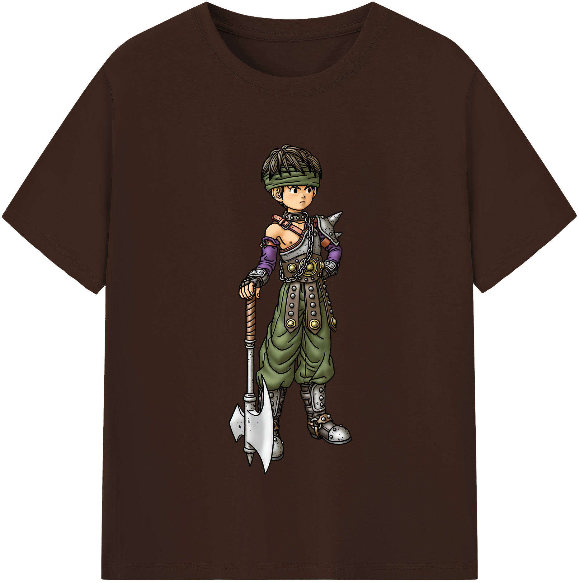 （画像用） ドラゴンクエスト Doragon Kuesuto Dragon Quest 綿100％半袖Tシャツ（フロントプリント）