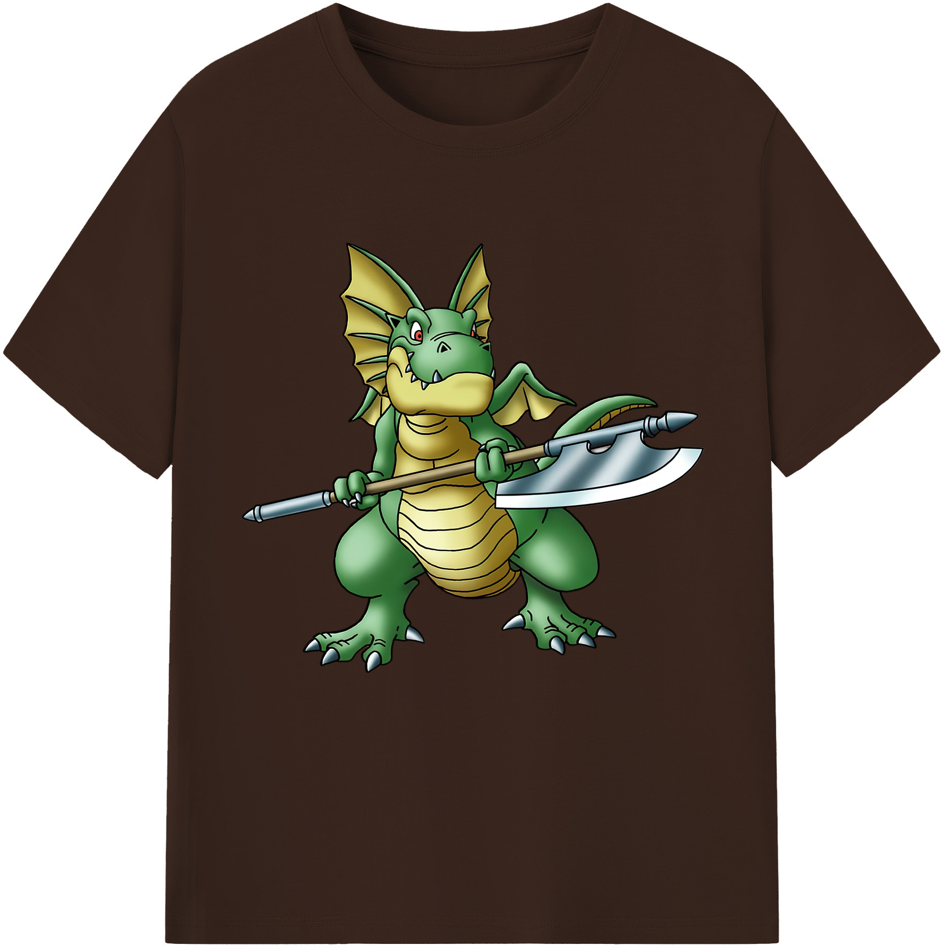 （画像用） ドラゴンクエスト Doragon Kuesuto Dragon Quest 綿100％半袖Tシャツ（フロントプリント）