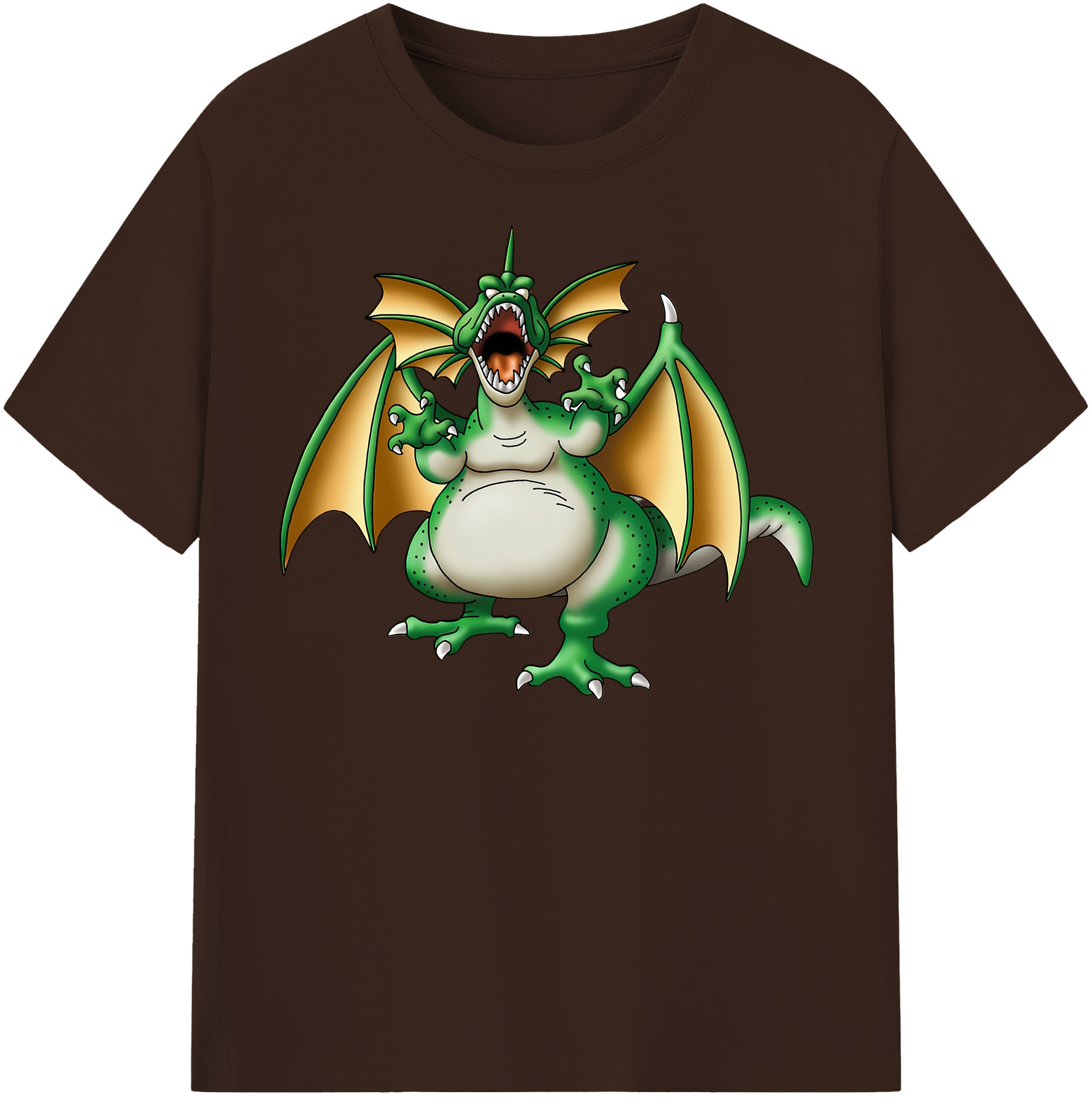 （画像用） ドラゴンクエスト Doragon Kuesuto Dragon Quest 綿100％半袖Tシャツ（フロントプリント）