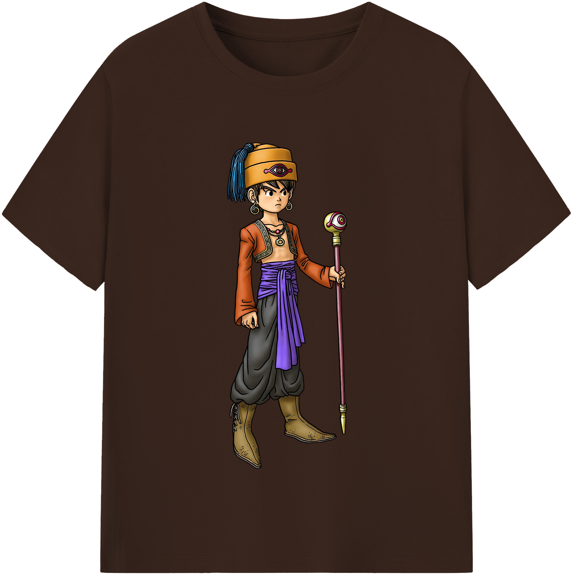 （画像用） ドラゴンクエスト Doragon Kuesuto Dragon Quest 綿100％半袖Tシャツ（フロントプリント）