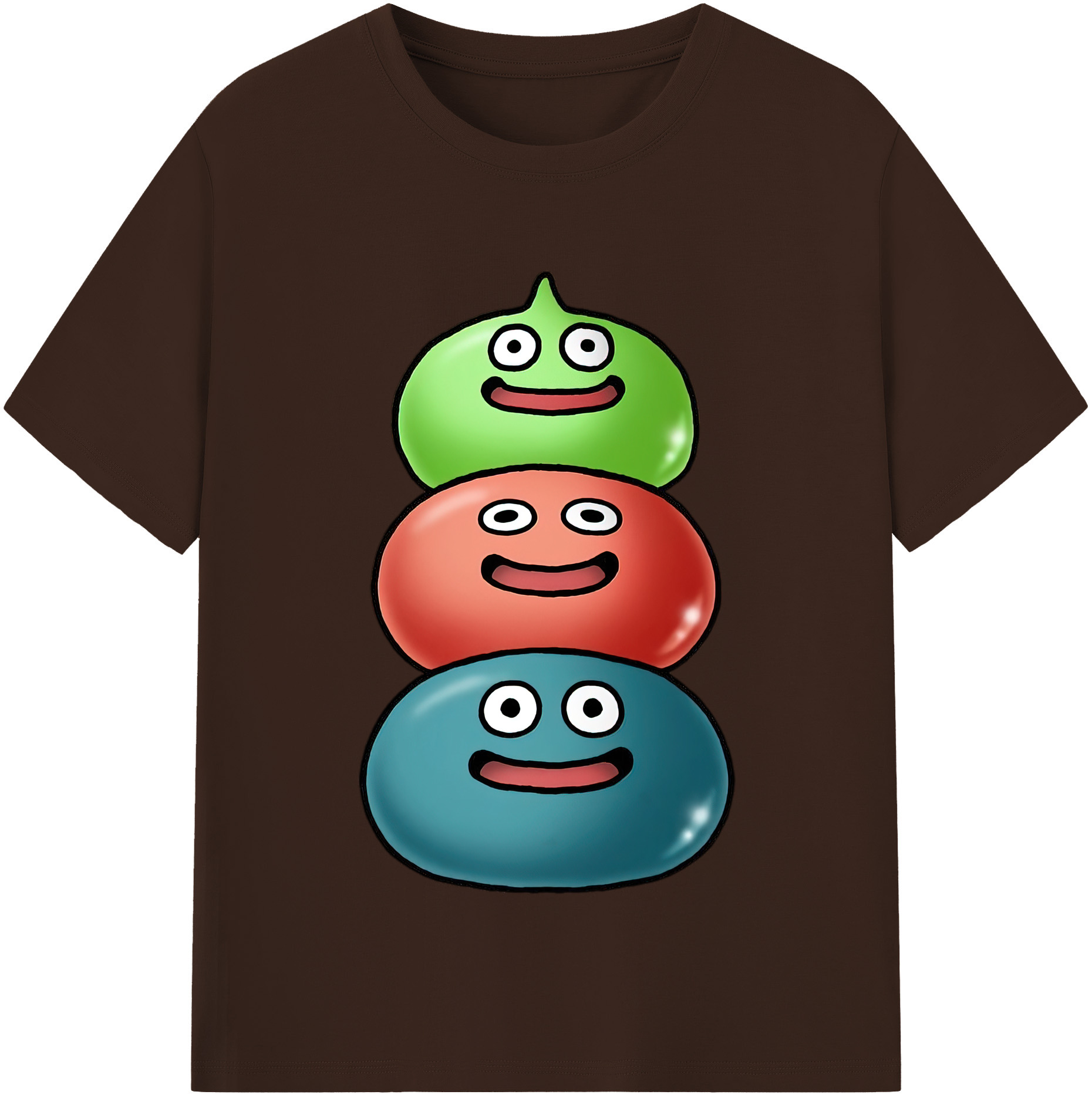 （画像用） ドラゴンクエスト Doragon Kuesuto Dragon Quest 綿100％半袖Tシャツ（フロントプリント）