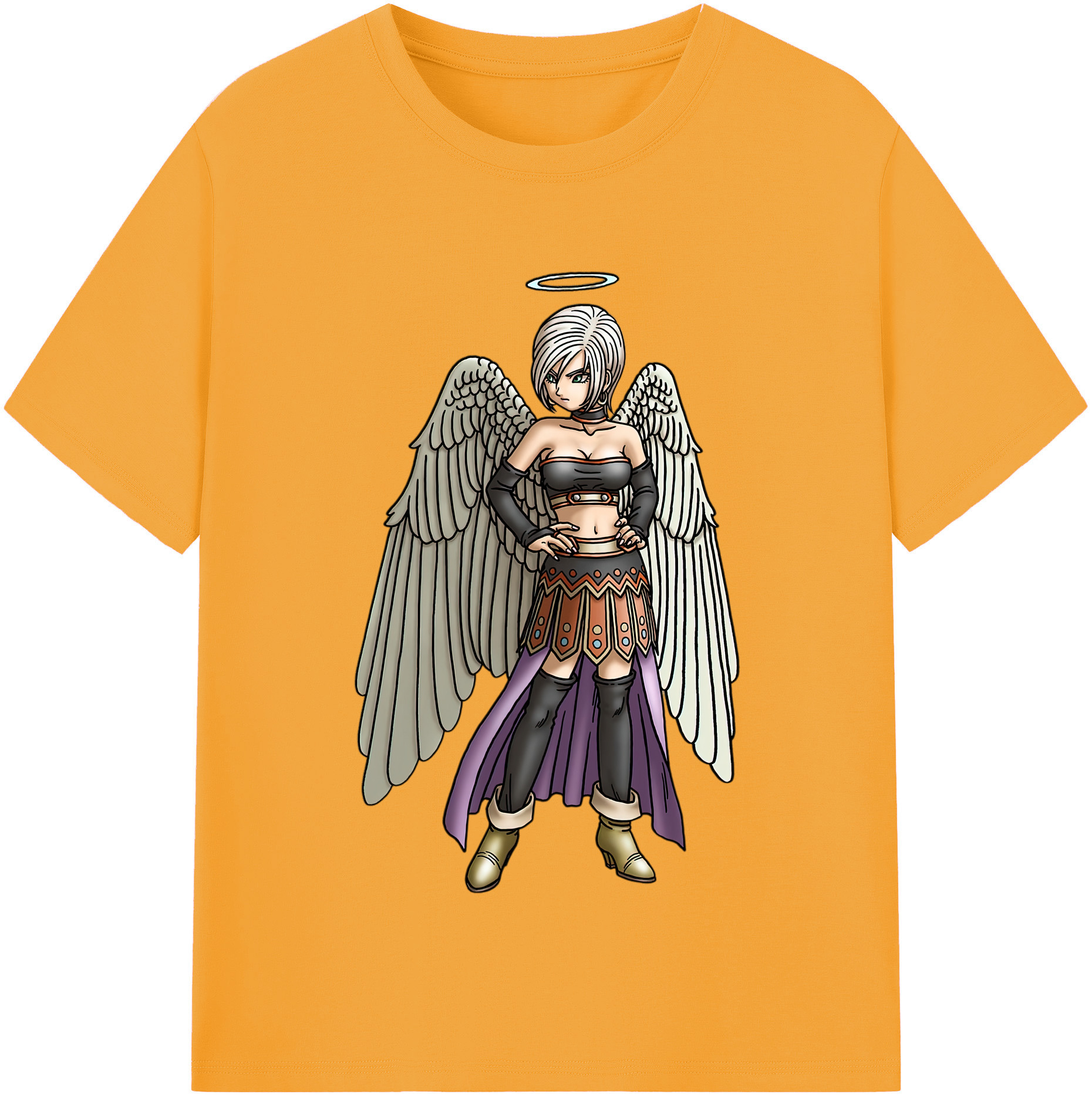 （画像用） ドラゴンクエスト Doragon Kuesuto Dragon Quest 綿100％半袖Tシャツ（フロントプリント）