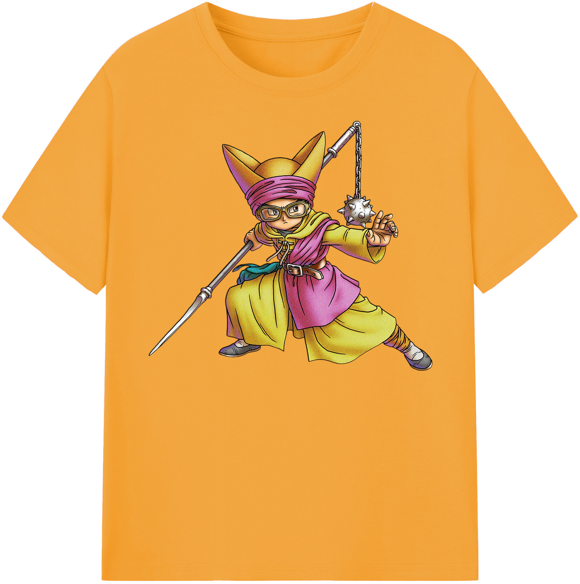（画像用） ドラゴンクエスト Doragon Kuesuto Dragon Quest 綿100％半袖Tシャツ（フロントプリント）