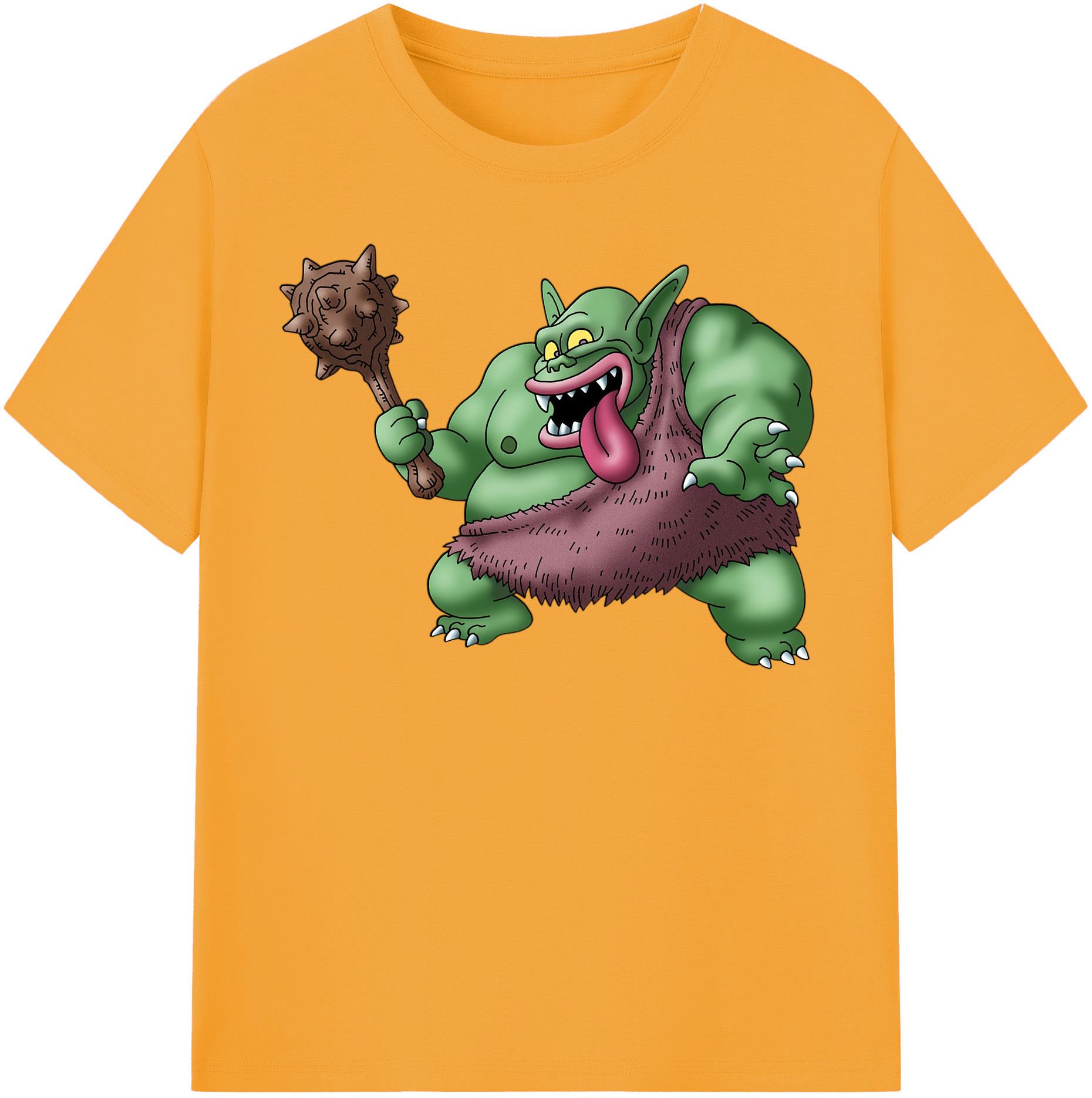 （画像用） ドラゴンクエスト Doragon Kuesuto Dragon Quest 綿100％半袖Tシャツ（フロントプリント）