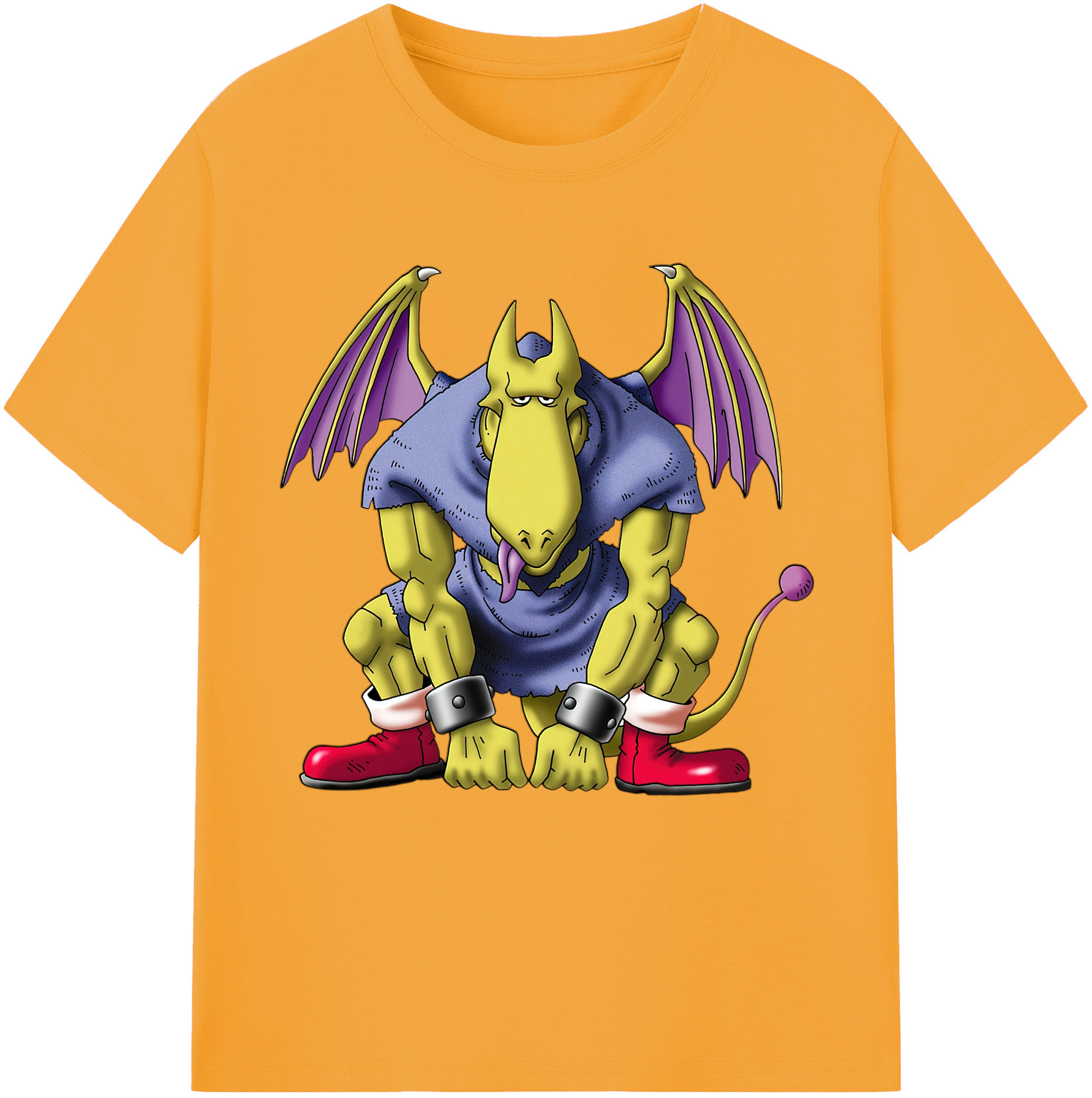 （画像用） ドラゴンクエスト Doragon Kuesuto Dragon Quest 綿100％半袖Tシャツ（フロントプリント）