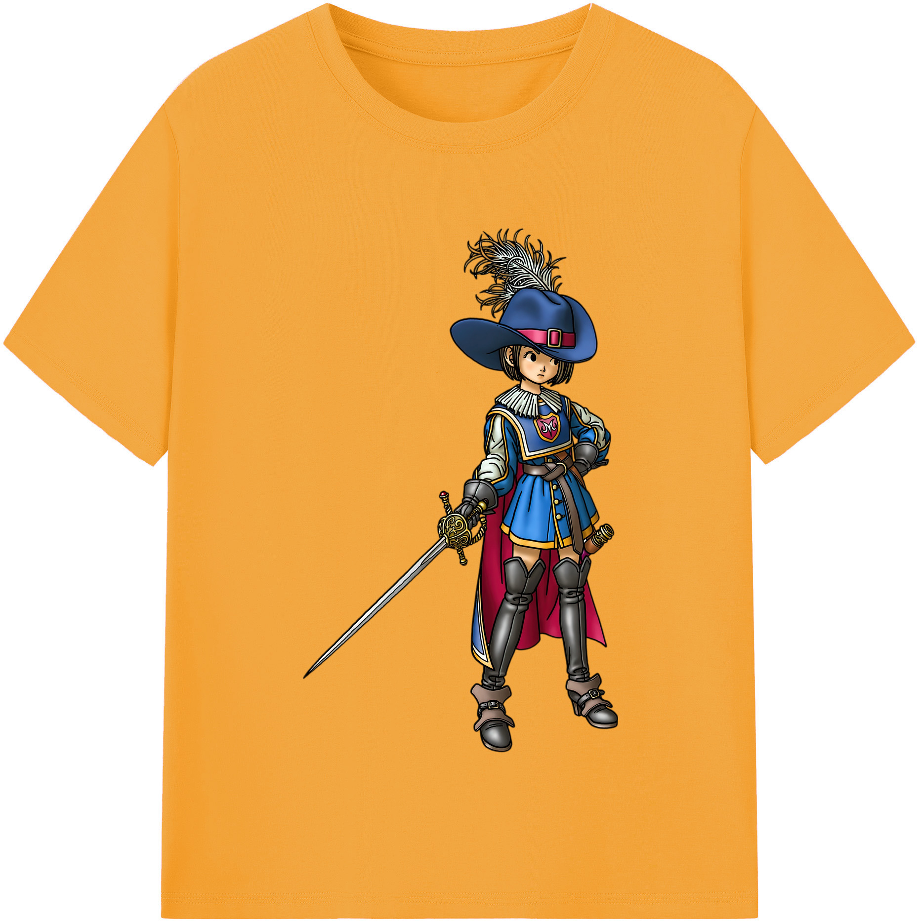 （画像用） ドラゴンクエスト Doragon Kuesuto Dragon Quest 綿100％半袖Tシャツ（フロントプリント）