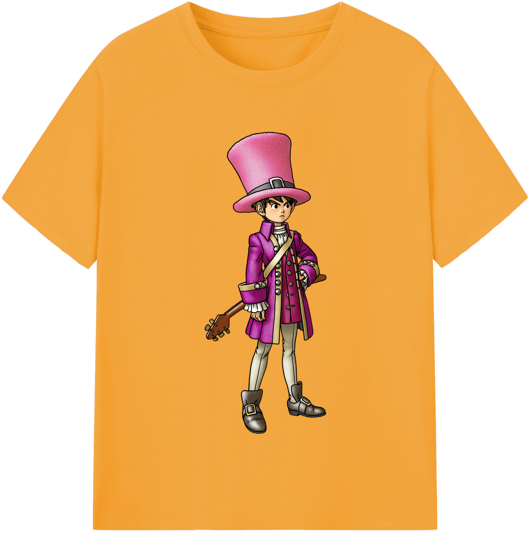 （画像用） ドラゴンクエスト Doragon Kuesuto Dragon Quest 綿100％半袖Tシャツ（フロントプリント）
