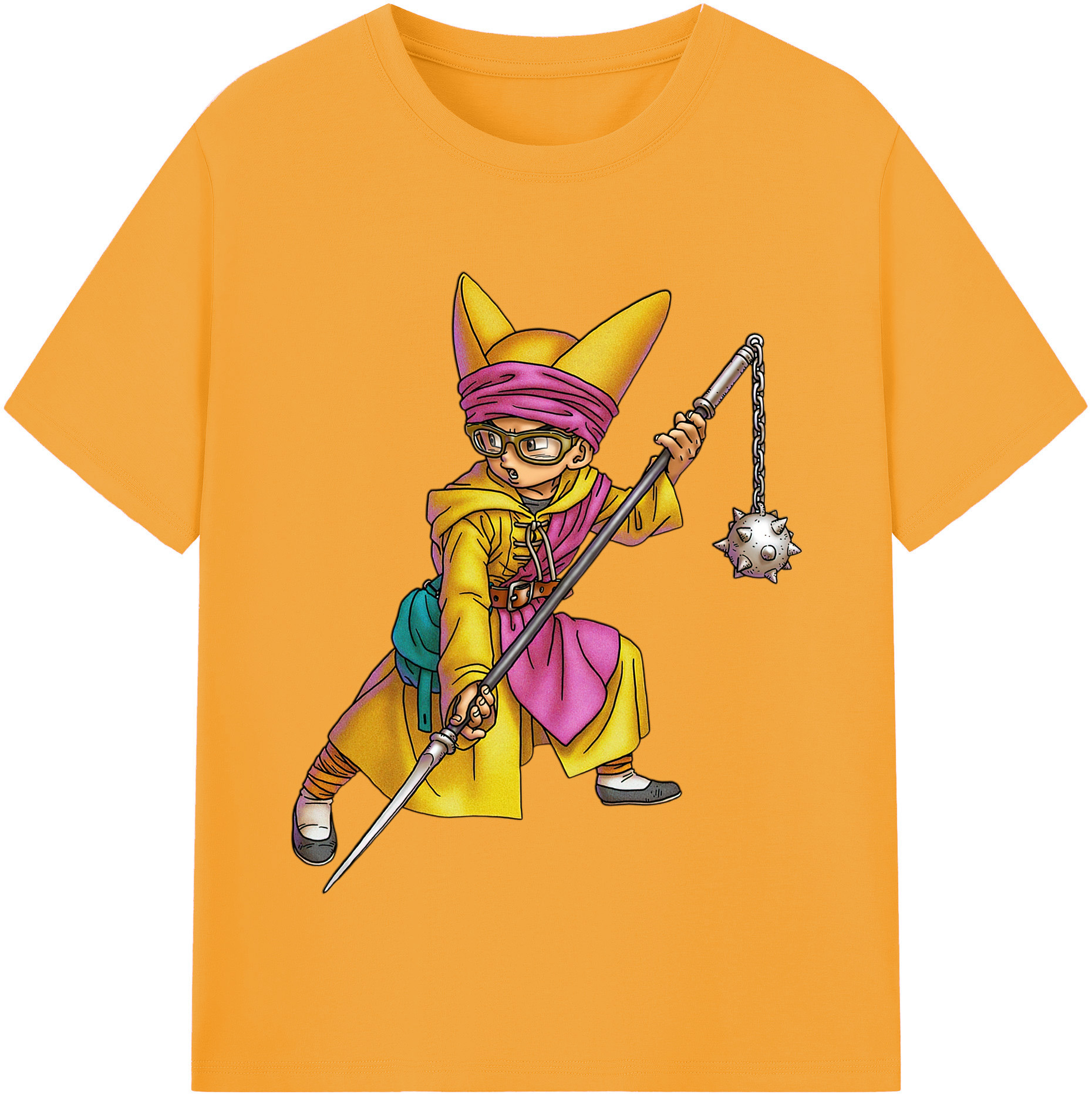 （画像用） ドラゴンクエスト Doragon Kuesuto Dragon Quest 綿100％半袖Tシャツ（フロントプリント）