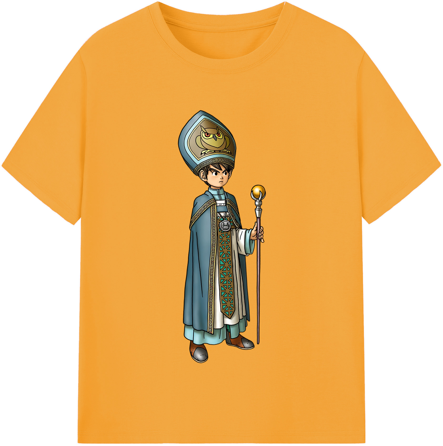 （画像用） ドラゴンクエスト Doragon Kuesuto Dragon Quest 綿100％半袖Tシャツ（フロントプリント）