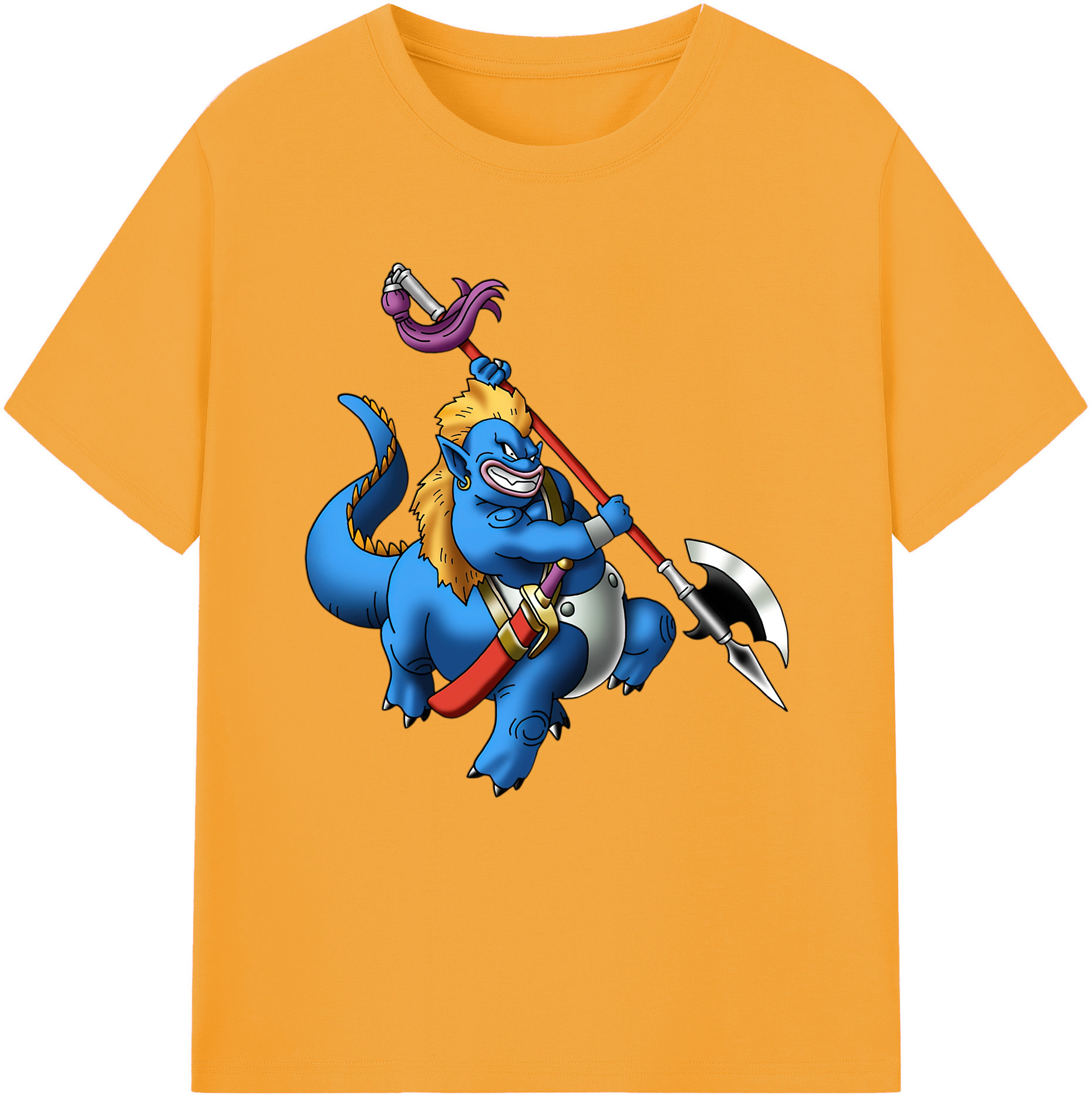 （画像用） ドラゴンクエスト Doragon Kuesuto Dragon Quest 綿100％半袖Tシャツ（フロントプリント）
