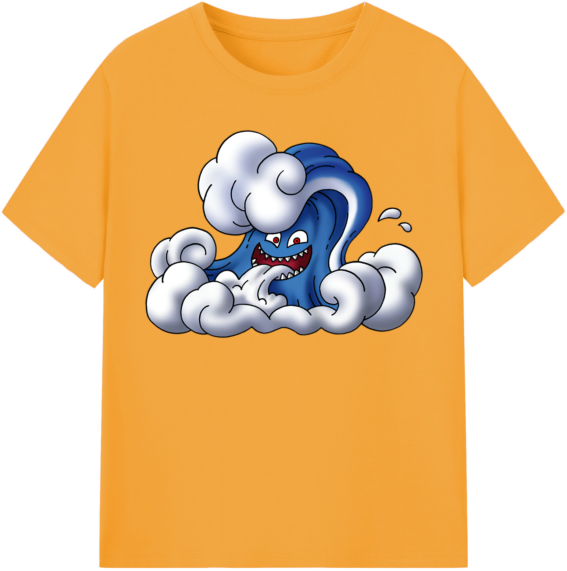 （画像用） ドラゴンクエスト Doragon Kuesuto Dragon Quest 綿100％半袖Tシャツ（フロントプリント）