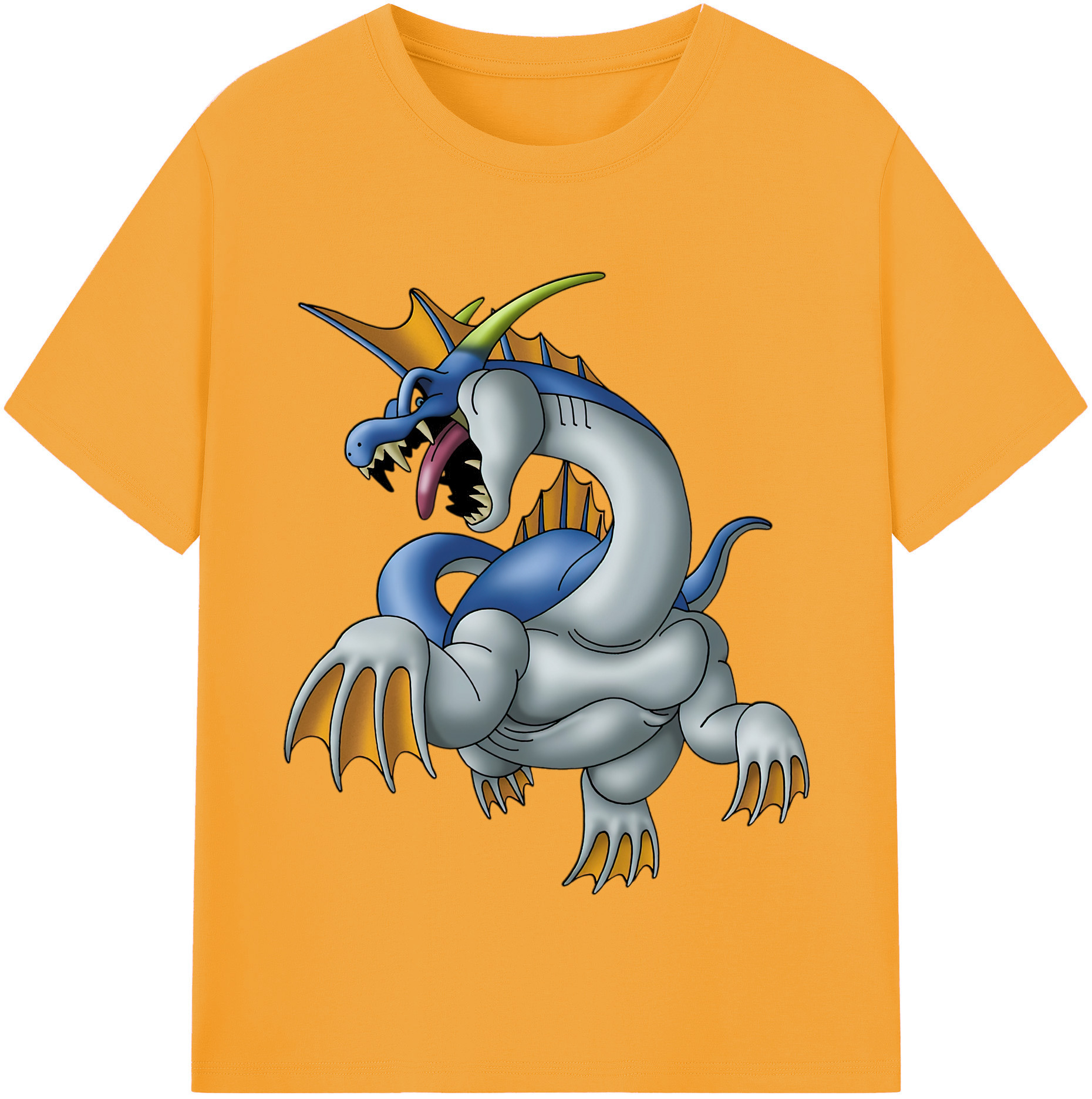 （画像用） ドラゴンクエスト Doragon Kuesuto Dragon Quest 綿100％半袖Tシャツ（フロントプリント）