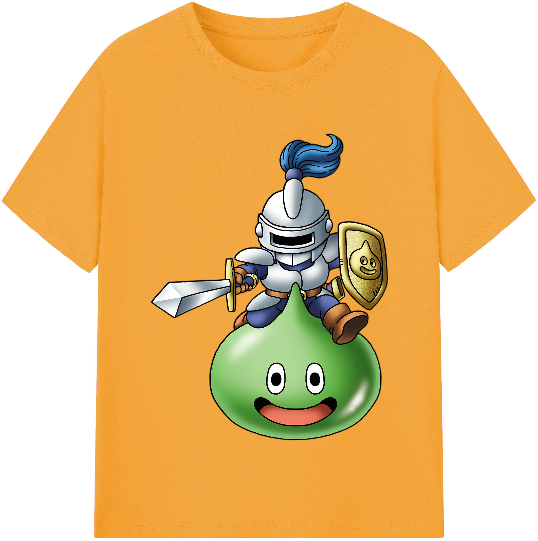 （画像用） ドラゴンクエスト Doragon Kuesuto Dragon Quest 綿100％半袖Tシャツ（フロントプリント）