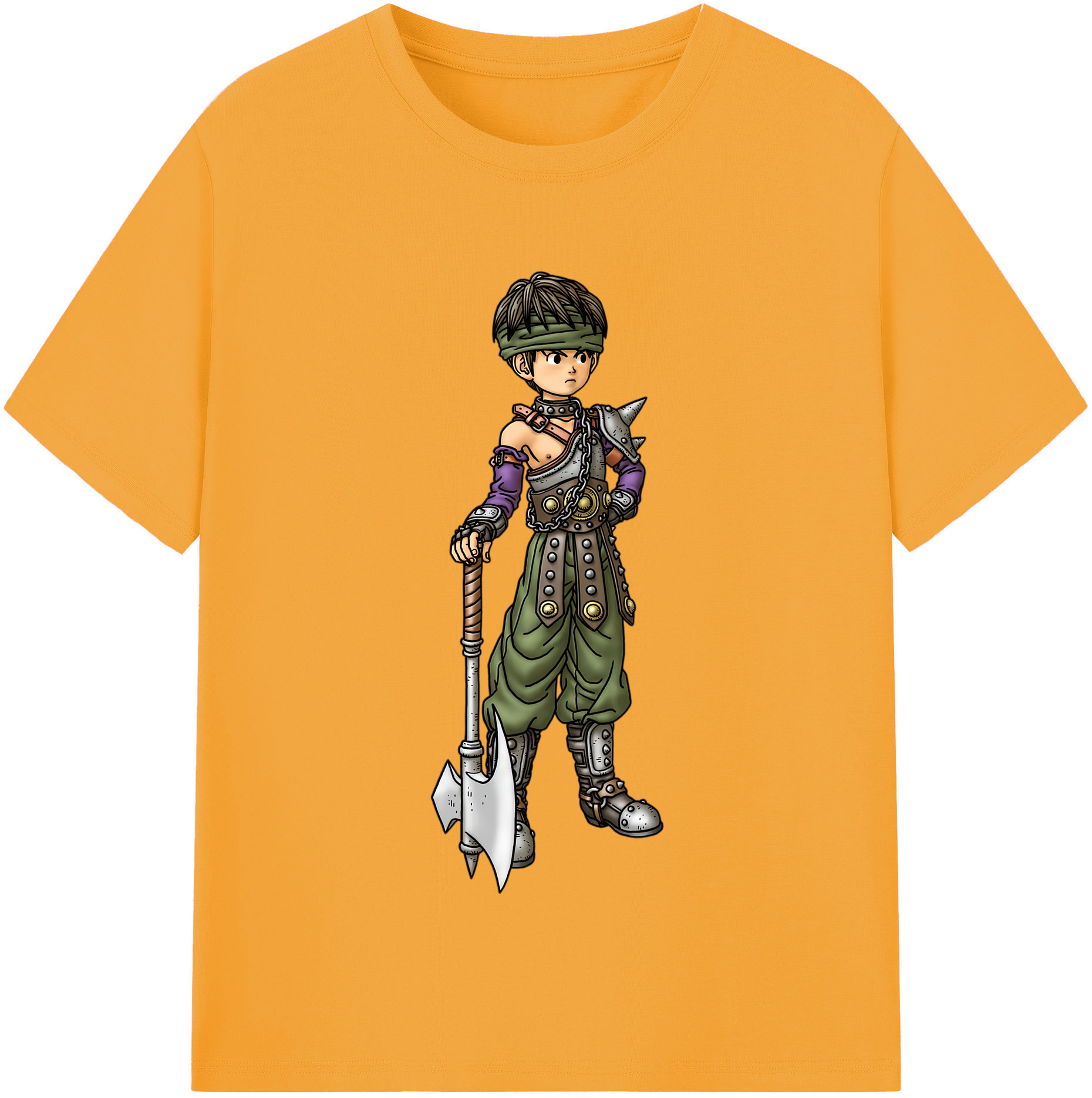 （画像用） ドラゴンクエスト Doragon Kuesuto Dragon Quest 綿100％半袖Tシャツ（フロントプリント）