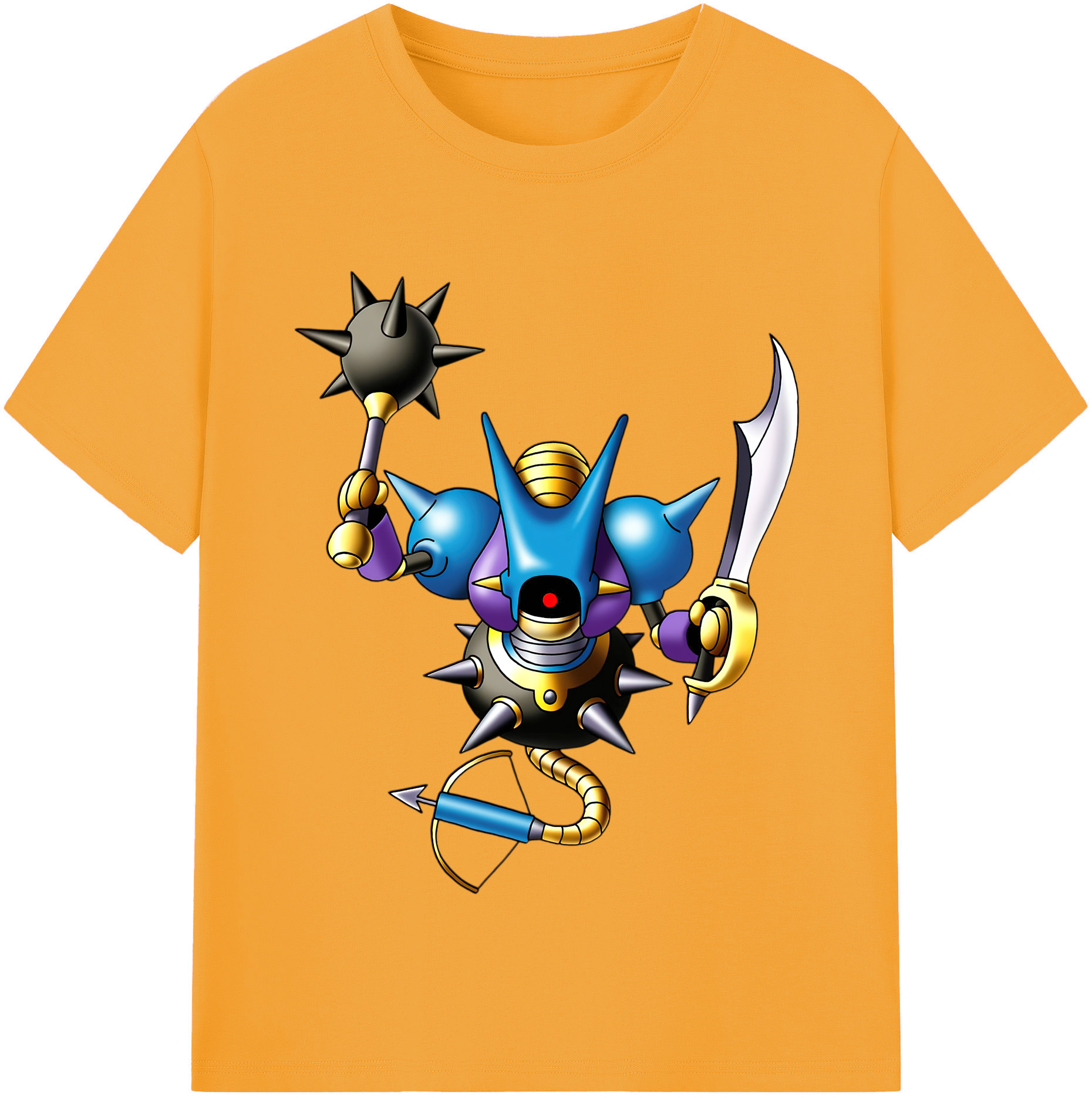 （画像用） ドラゴンクエスト Doragon Kuesuto Dragon Quest 綿100％半袖Tシャツ（フロントプリント）