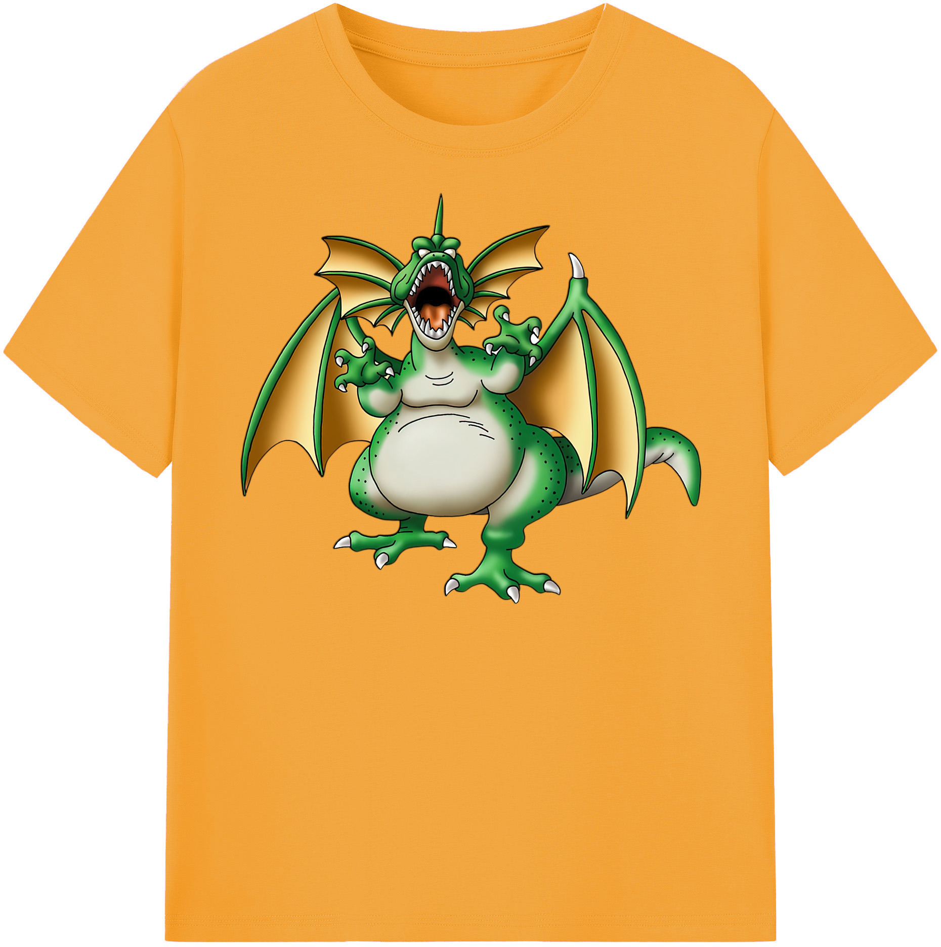 （画像用） ドラゴンクエスト Doragon Kuesuto Dragon Quest 綿100％半袖Tシャツ（フロントプリント）