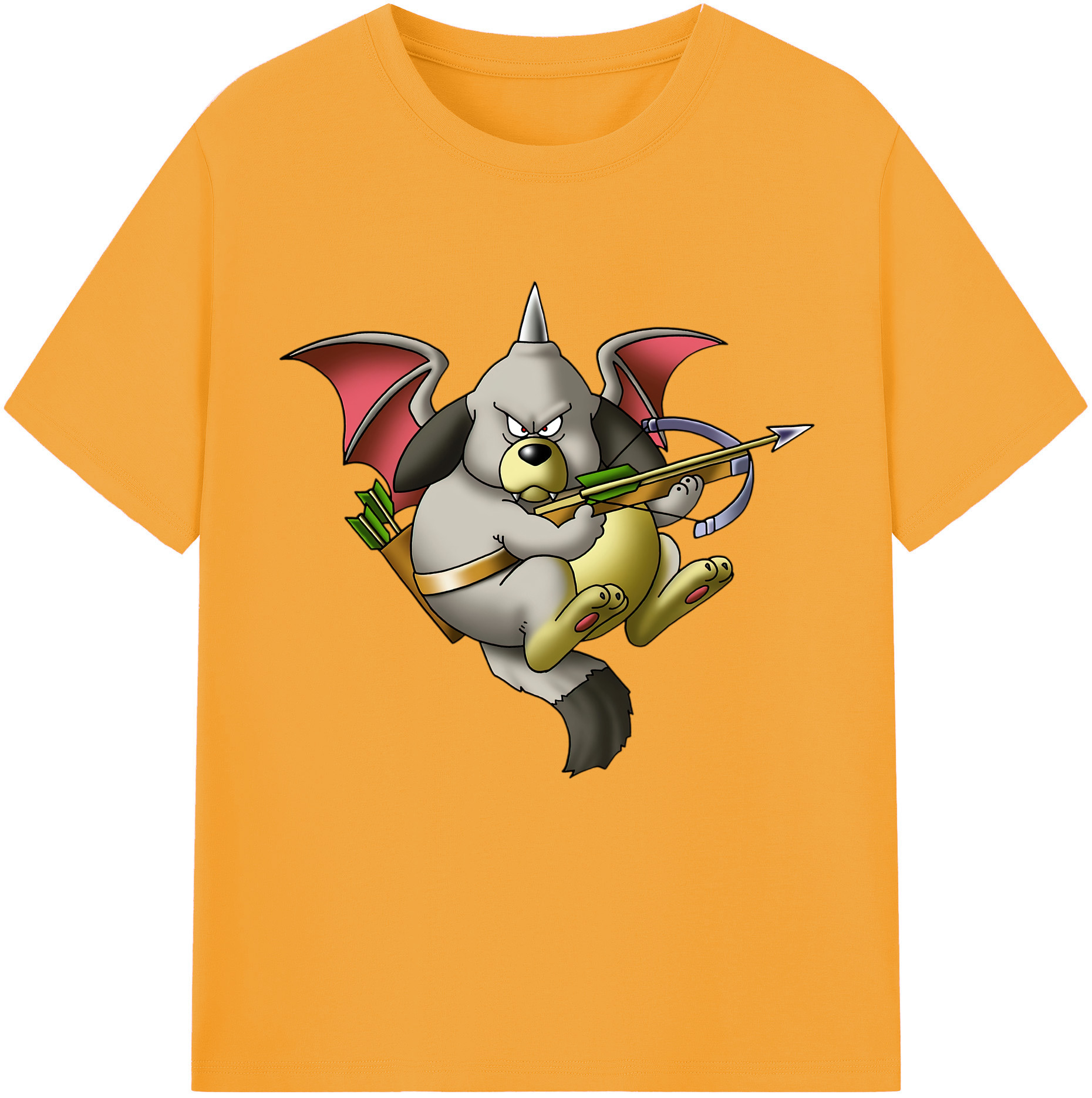 （画像用） ドラゴンクエスト Doragon Kuesuto Dragon Quest 綿100％半袖Tシャツ（フロントプリント）