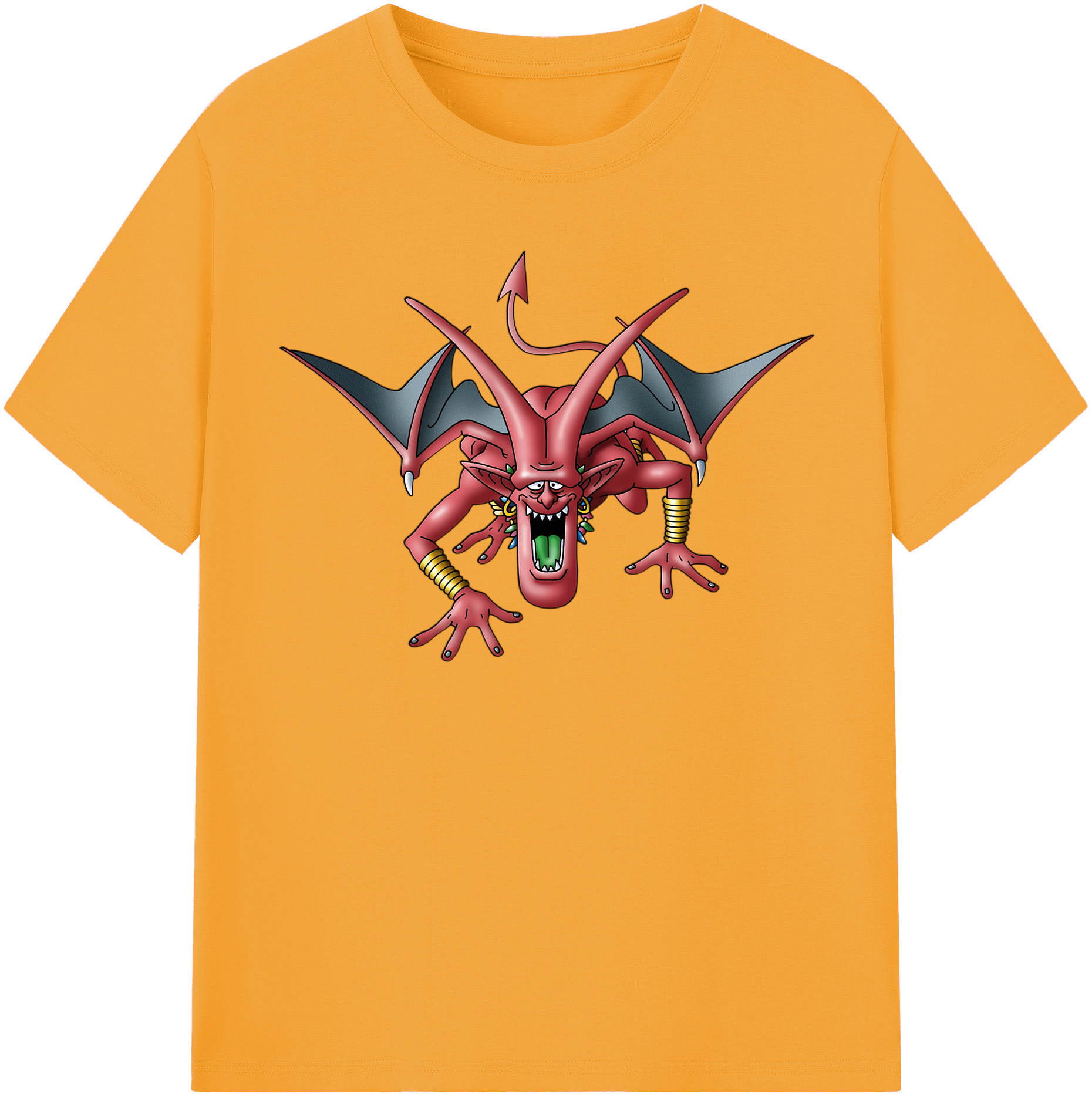 （画像用） ドラゴンクエスト Doragon Kuesuto Dragon Quest 綿100％半袖Tシャツ（フロントプリント）