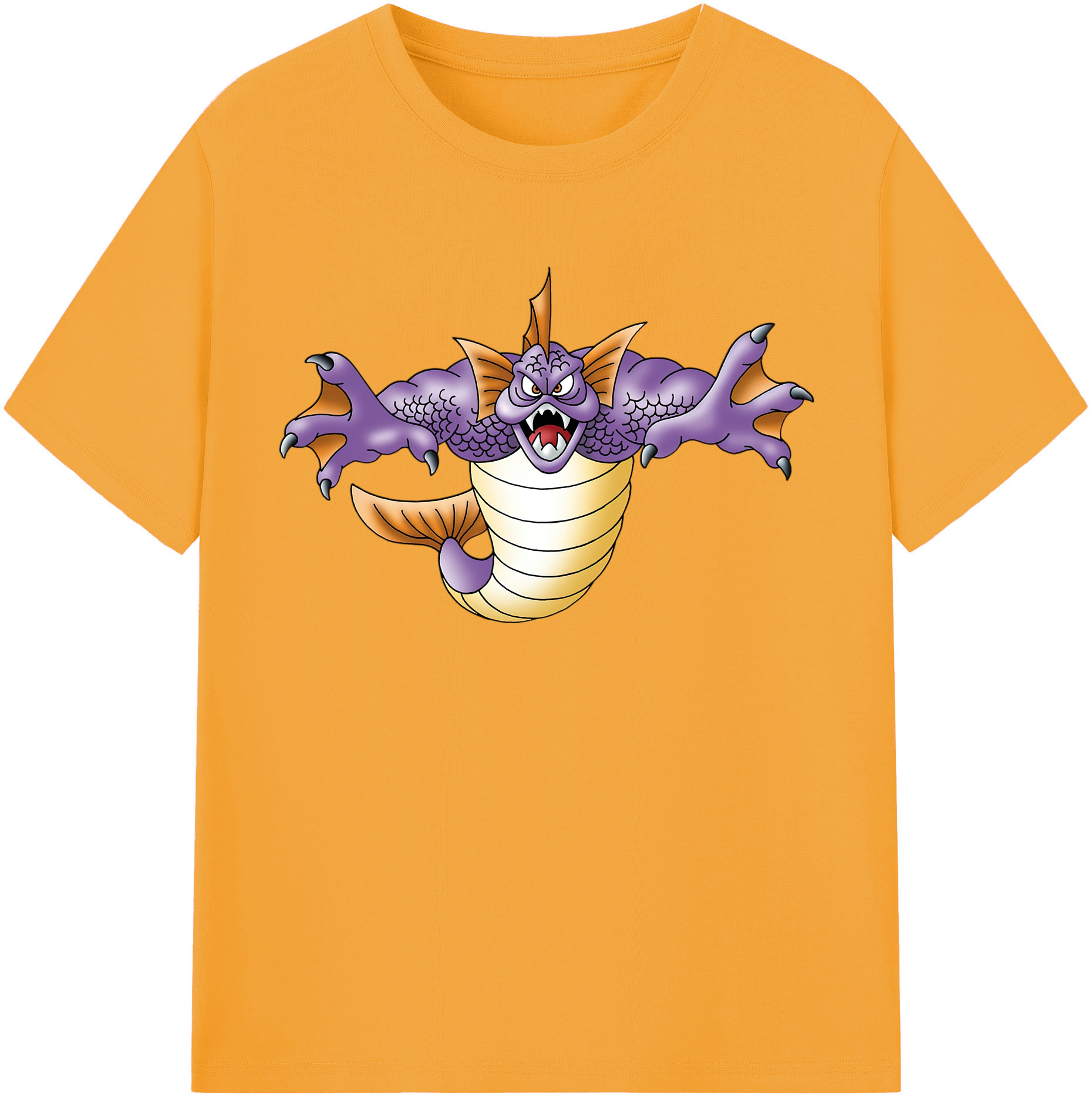 （画像用） ドラゴンクエスト Doragon Kuesuto Dragon Quest 綿100％半袖Tシャツ（フロントプリント）