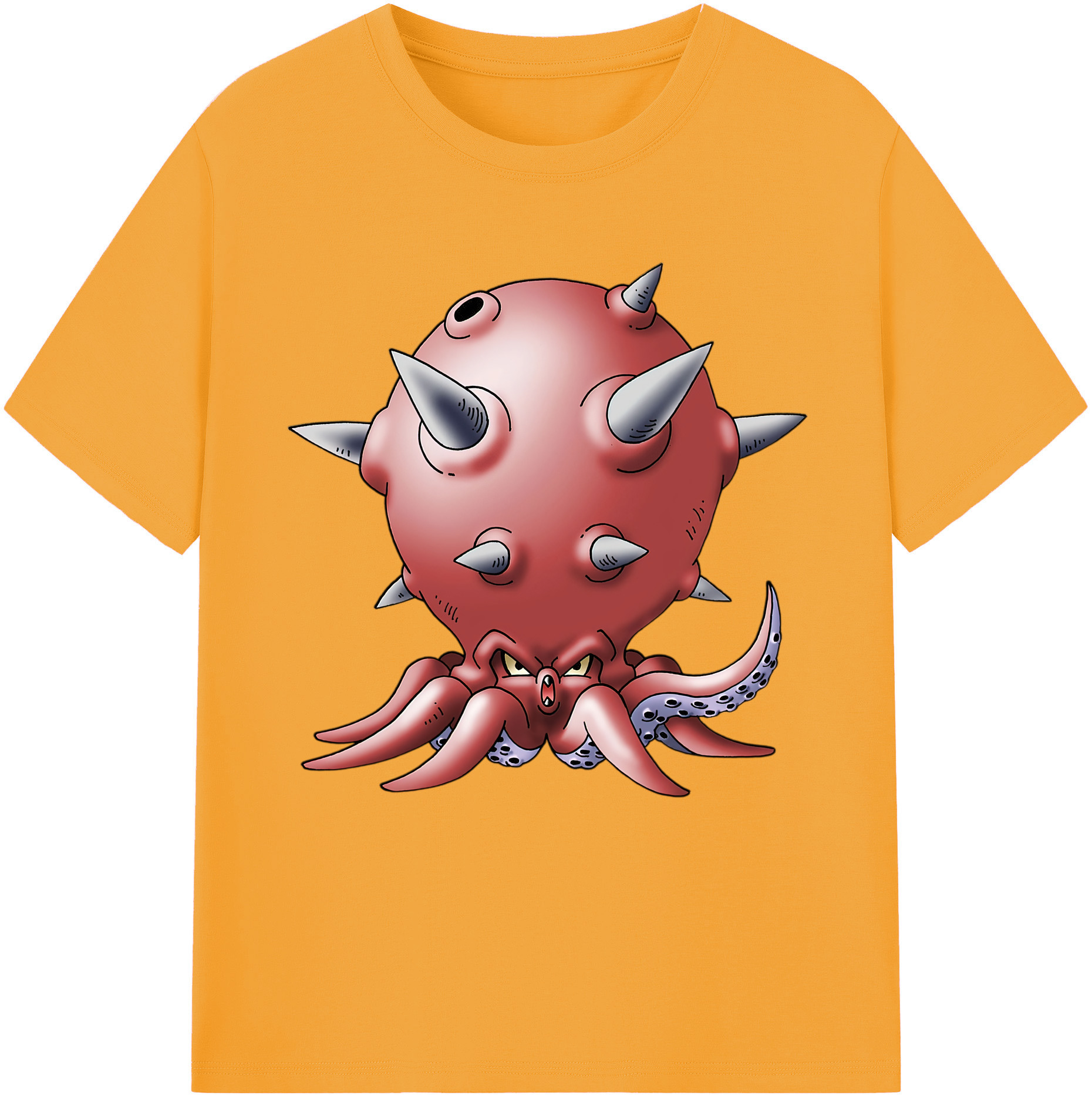 （画像用） ドラゴンクエスト Doragon Kuesuto Dragon Quest 綿100％半袖Tシャツ（フロントプリント）