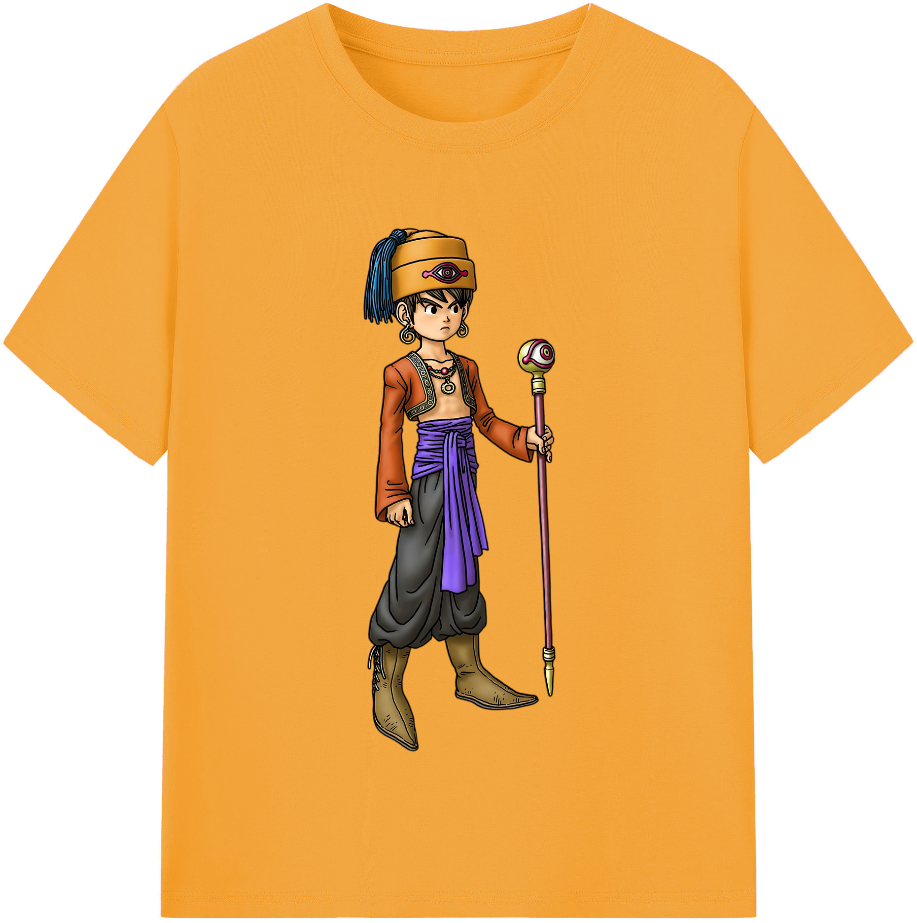 （画像用） ドラゴンクエスト Doragon Kuesuto Dragon Quest 綿100％半袖Tシャツ（フロントプリント）