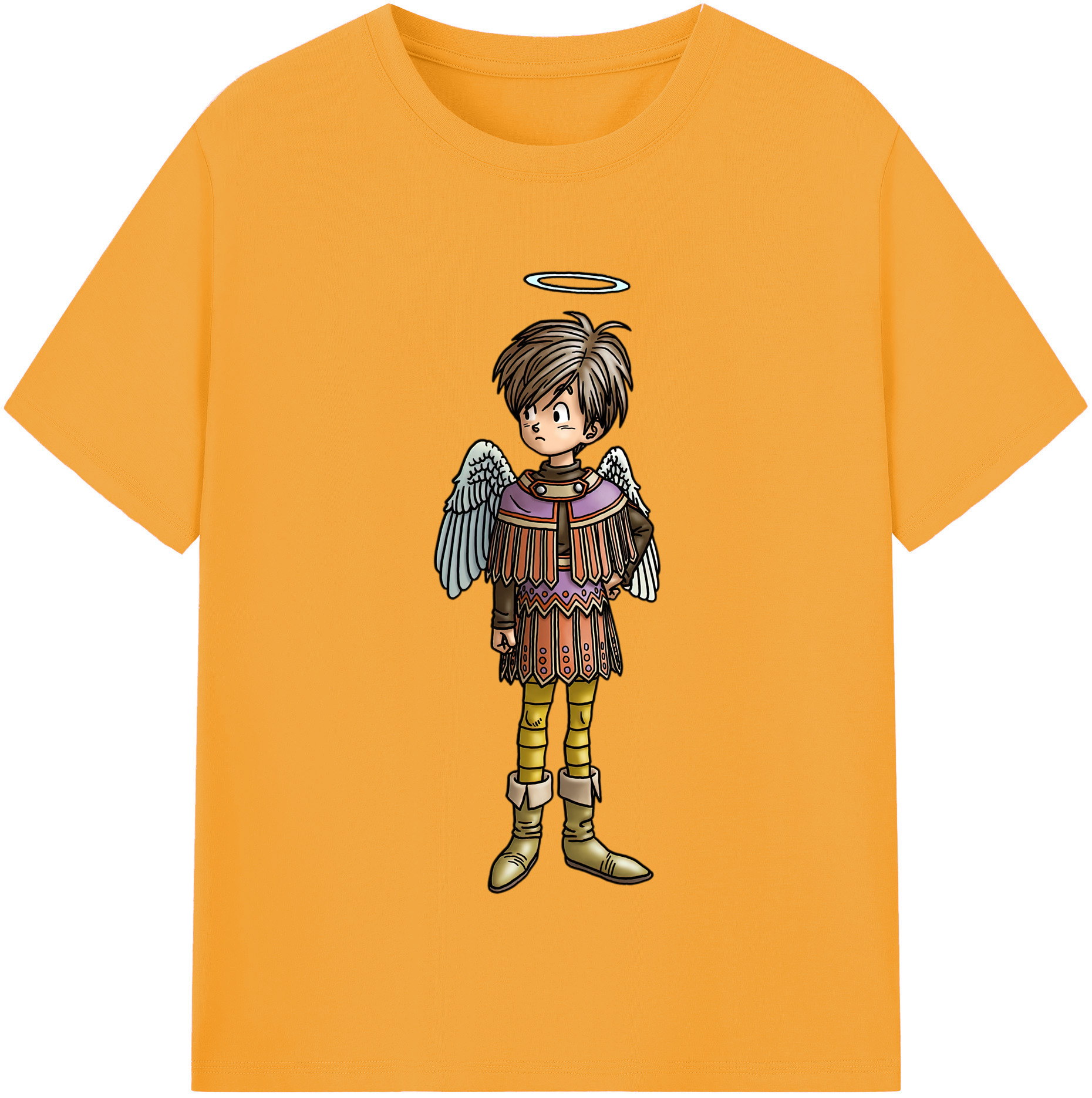 （画像用） ドラゴンクエスト Doragon Kuesuto Dragon Quest 綿100％半袖Tシャツ（フロントプリント）