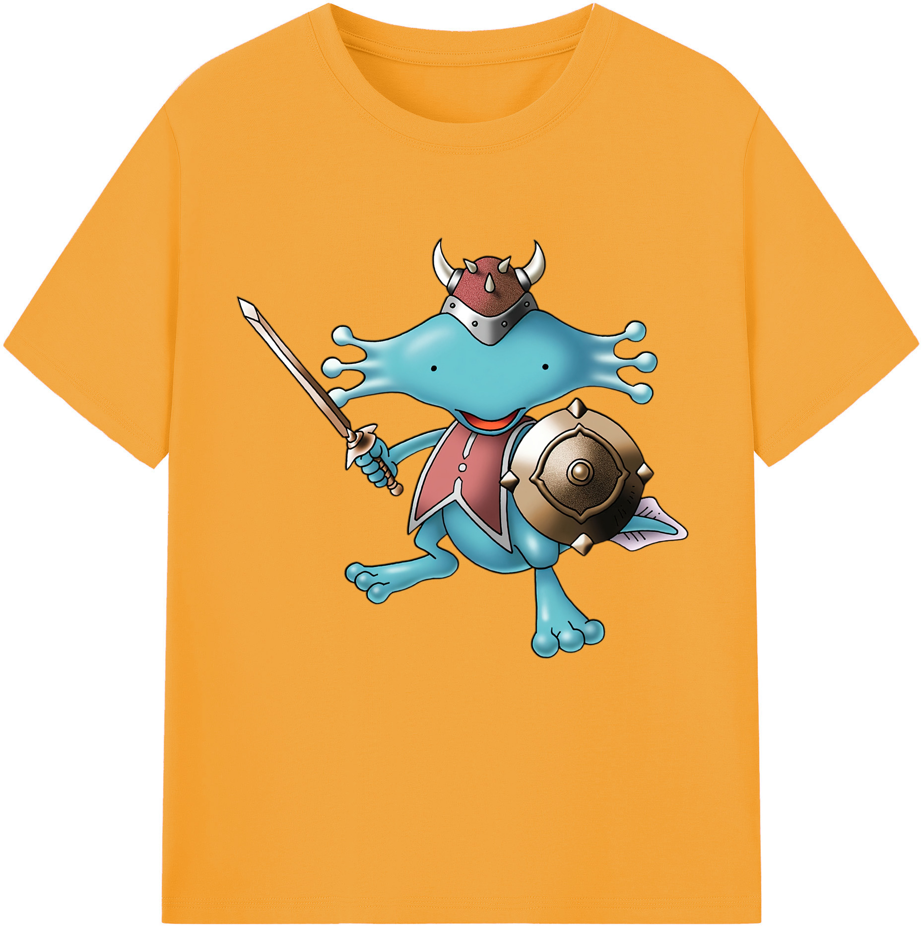 （画像用） ドラゴンクエスト Doragon Kuesuto Dragon Quest 綿100％半袖Tシャツ（フロントプリント）