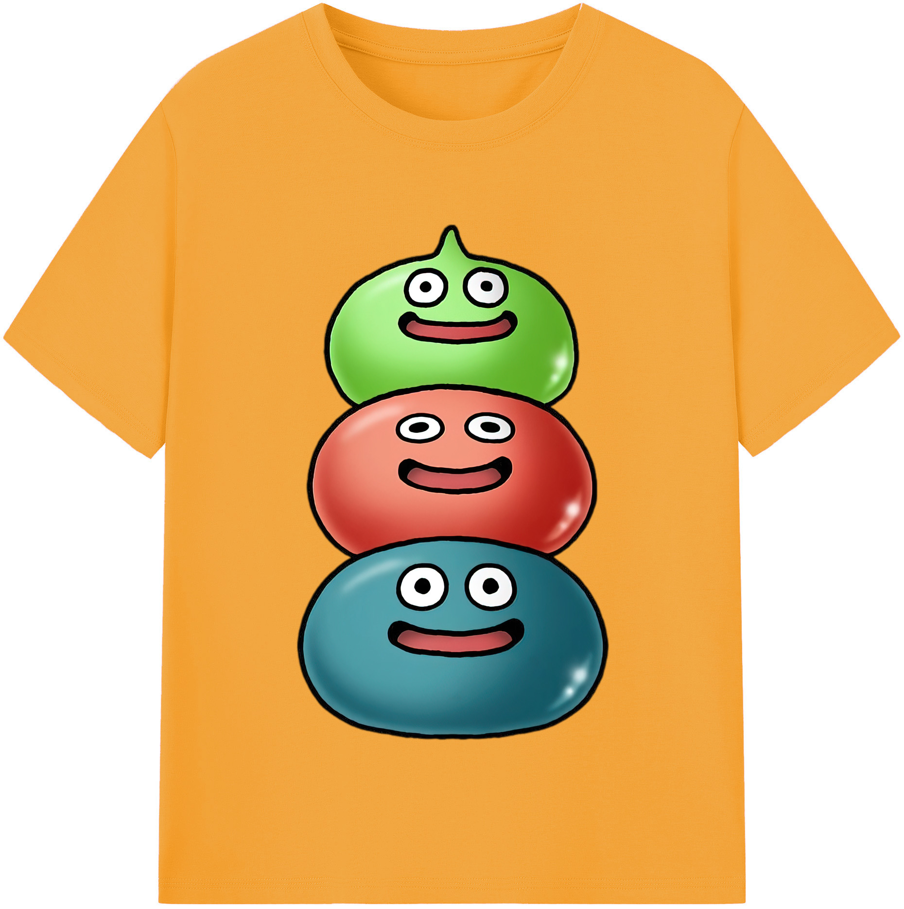 （画像用） ドラゴンクエスト Doragon Kuesuto Dragon Quest 綿100％半袖Tシャツ（フロントプリント）