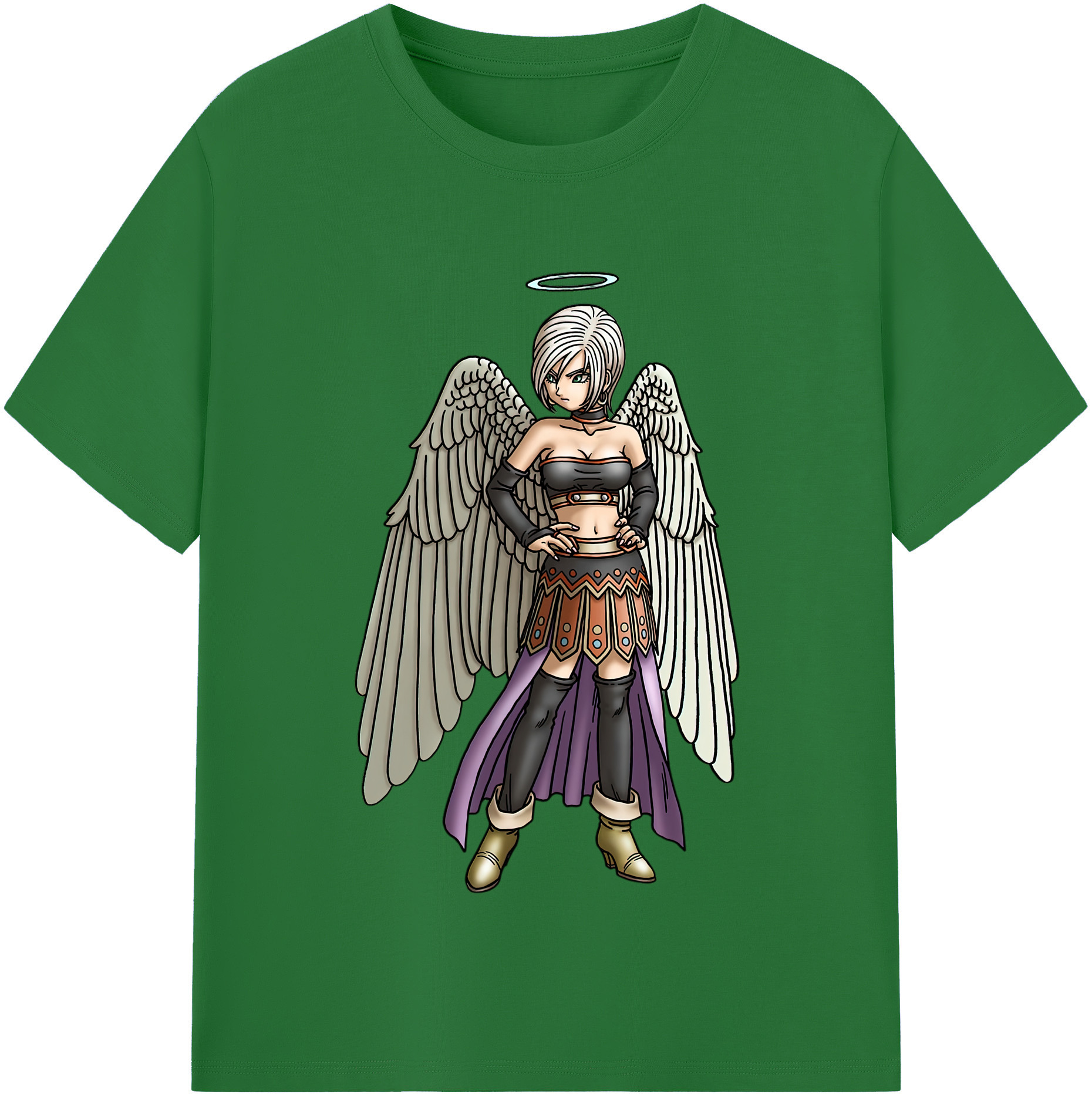 （画像用） ドラゴンクエスト Doragon Kuesuto Dragon Quest 綿100％半袖Tシャツ（フロントプリント）
