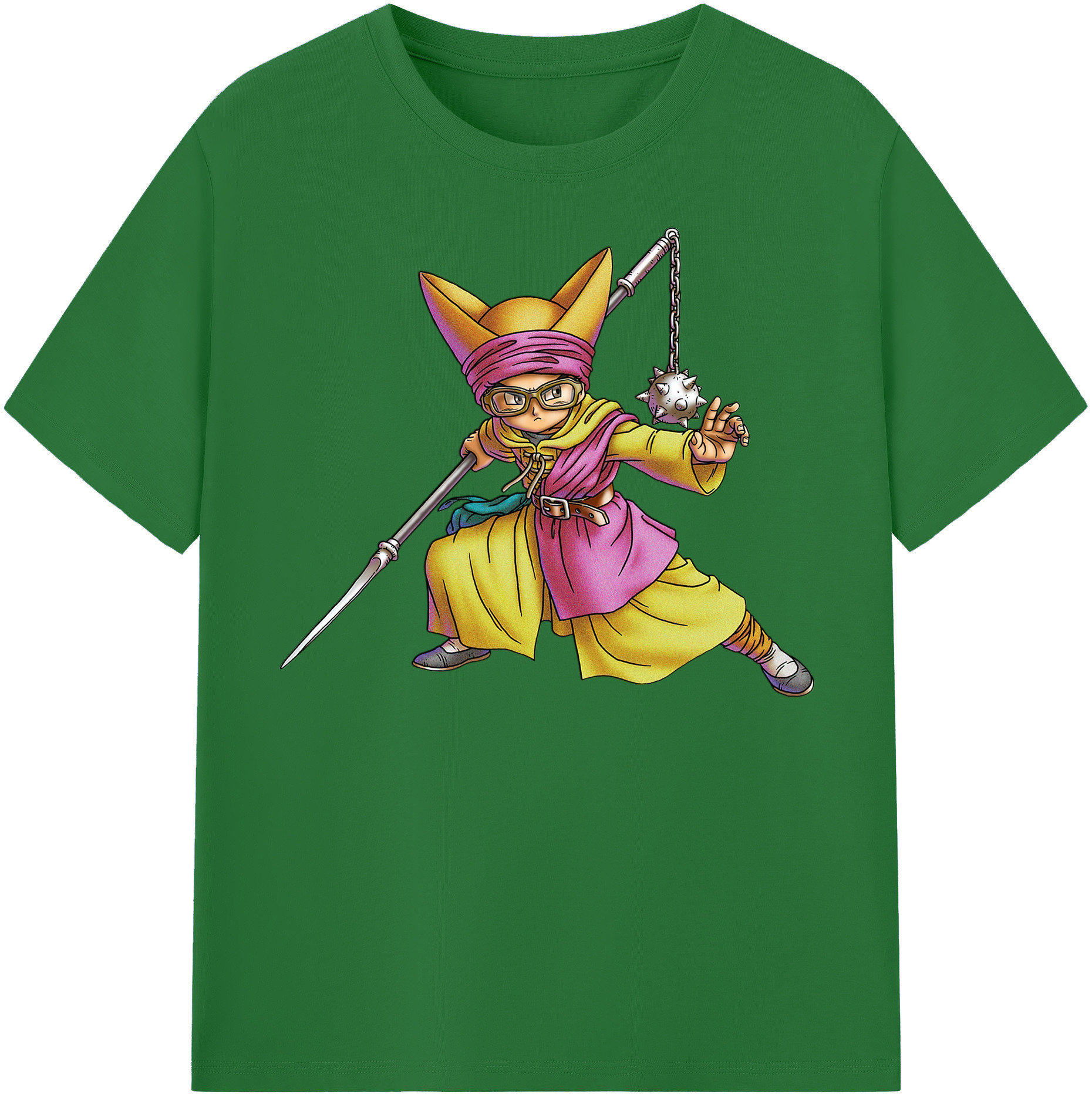（画像用） ドラゴンクエスト Doragon Kuesuto Dragon Quest 綿100％半袖Tシャツ（フロントプリント）