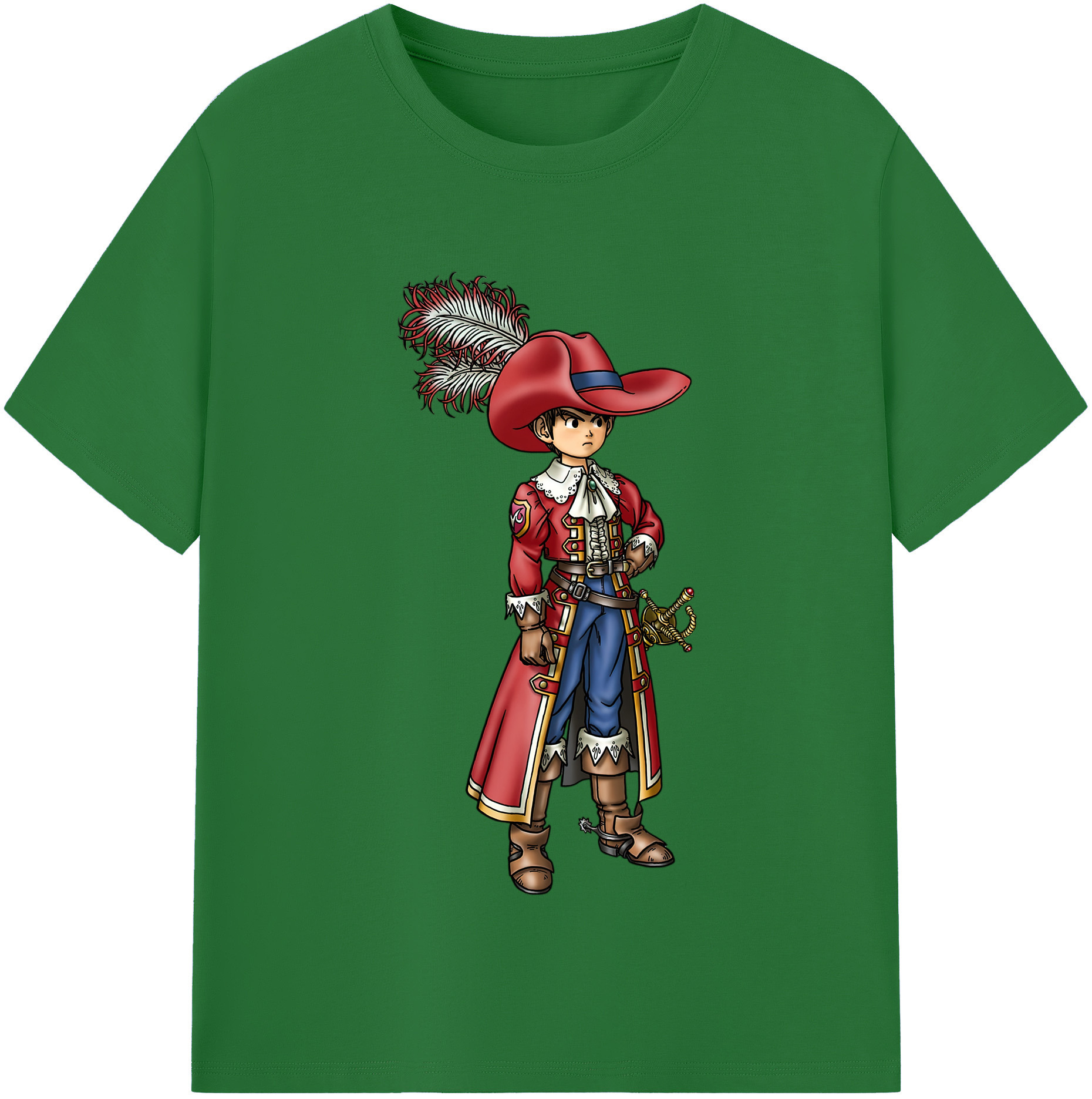 （画像用） ドラゴンクエスト Doragon Kuesuto Dragon Quest 綿100％半袖Tシャツ（フロントプリント）