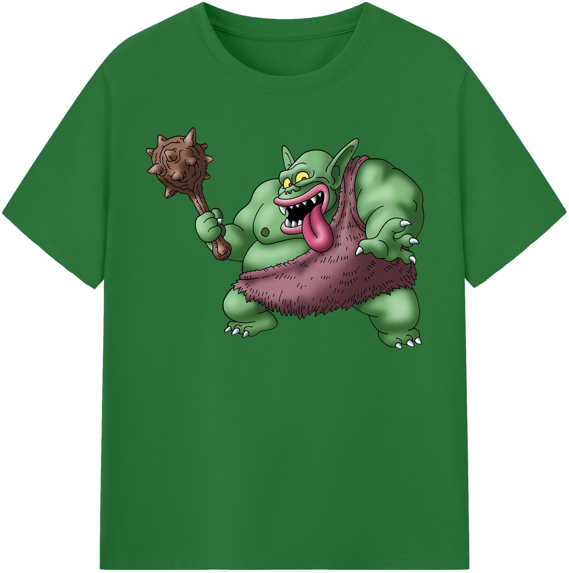 （画像用） ドラゴンクエスト Doragon Kuesuto Dragon Quest 綿100％半袖Tシャツ（フロントプリント）
