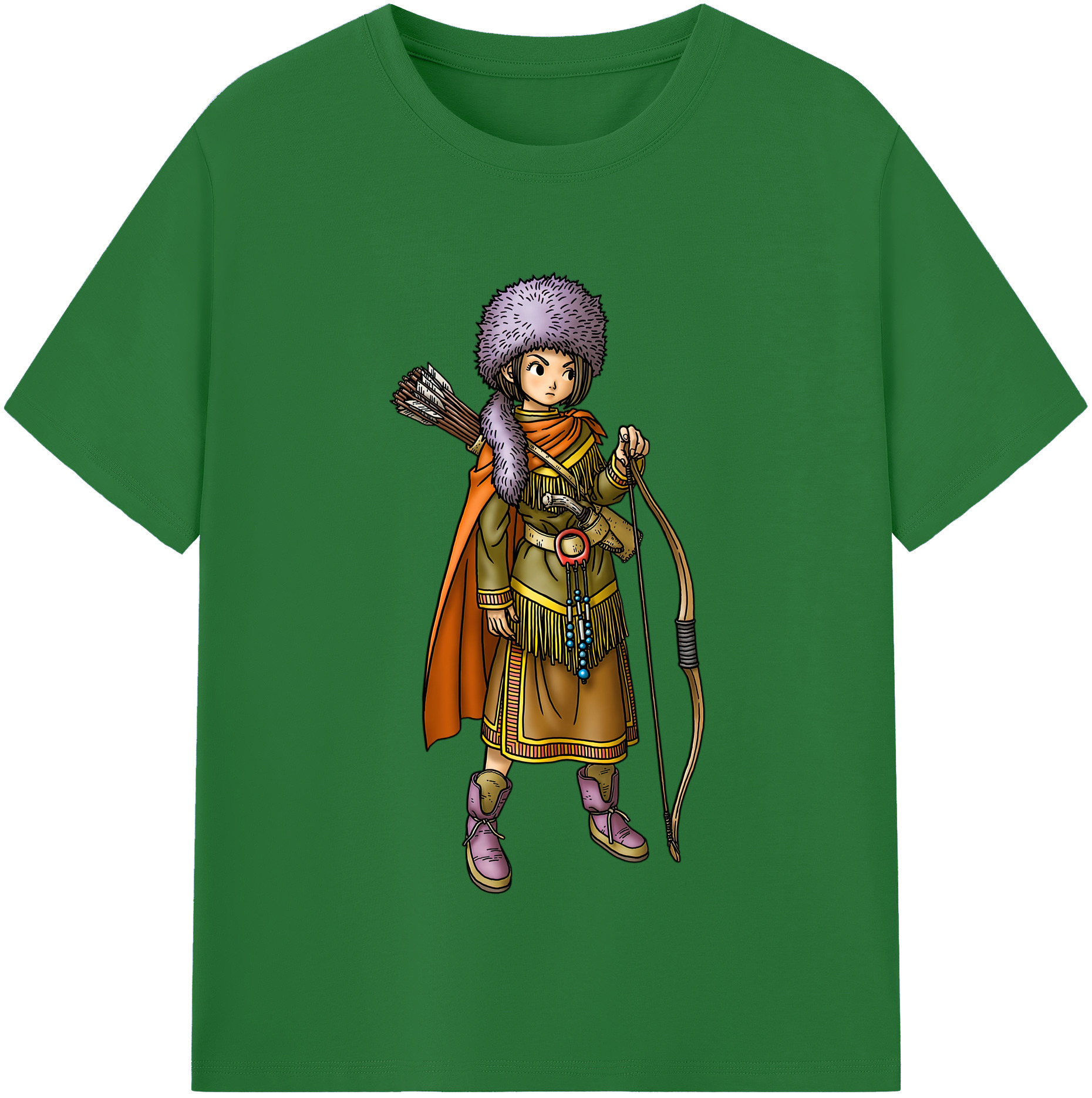 （画像用） ドラゴンクエスト Doragon Kuesuto Dragon Quest 綿100％半袖Tシャツ（フロントプリント）