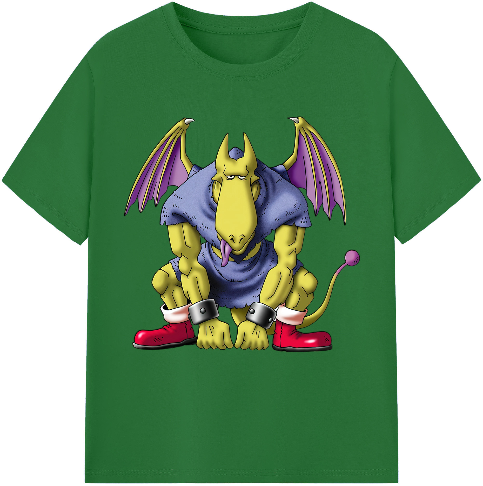 （画像用） ドラゴンクエスト Doragon Kuesuto Dragon Quest 綿100％半袖Tシャツ（フロントプリント）