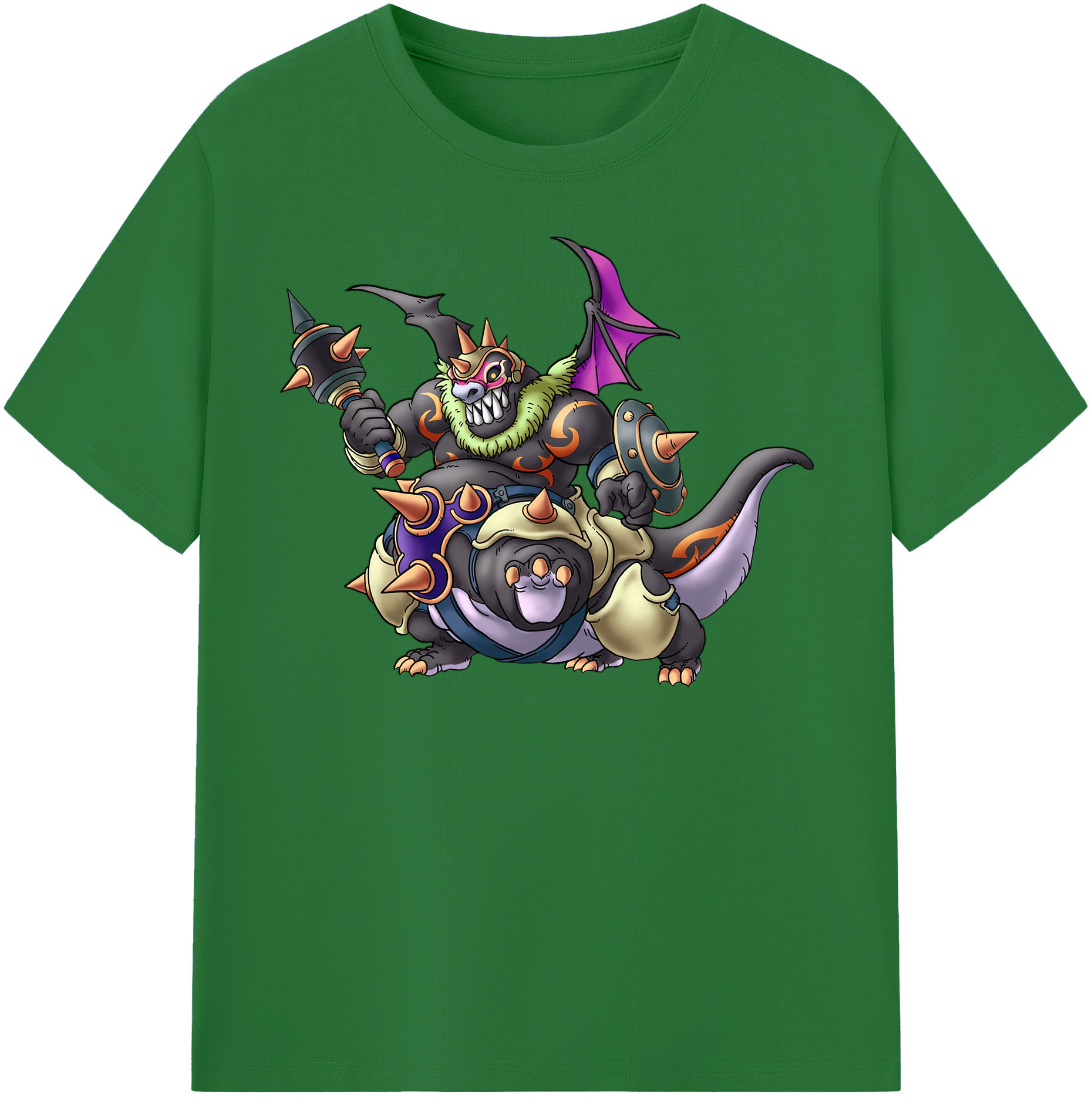 （画像用） ドラゴンクエスト Doragon Kuesuto Dragon Quest 綿100％半袖Tシャツ（フロントプリント）