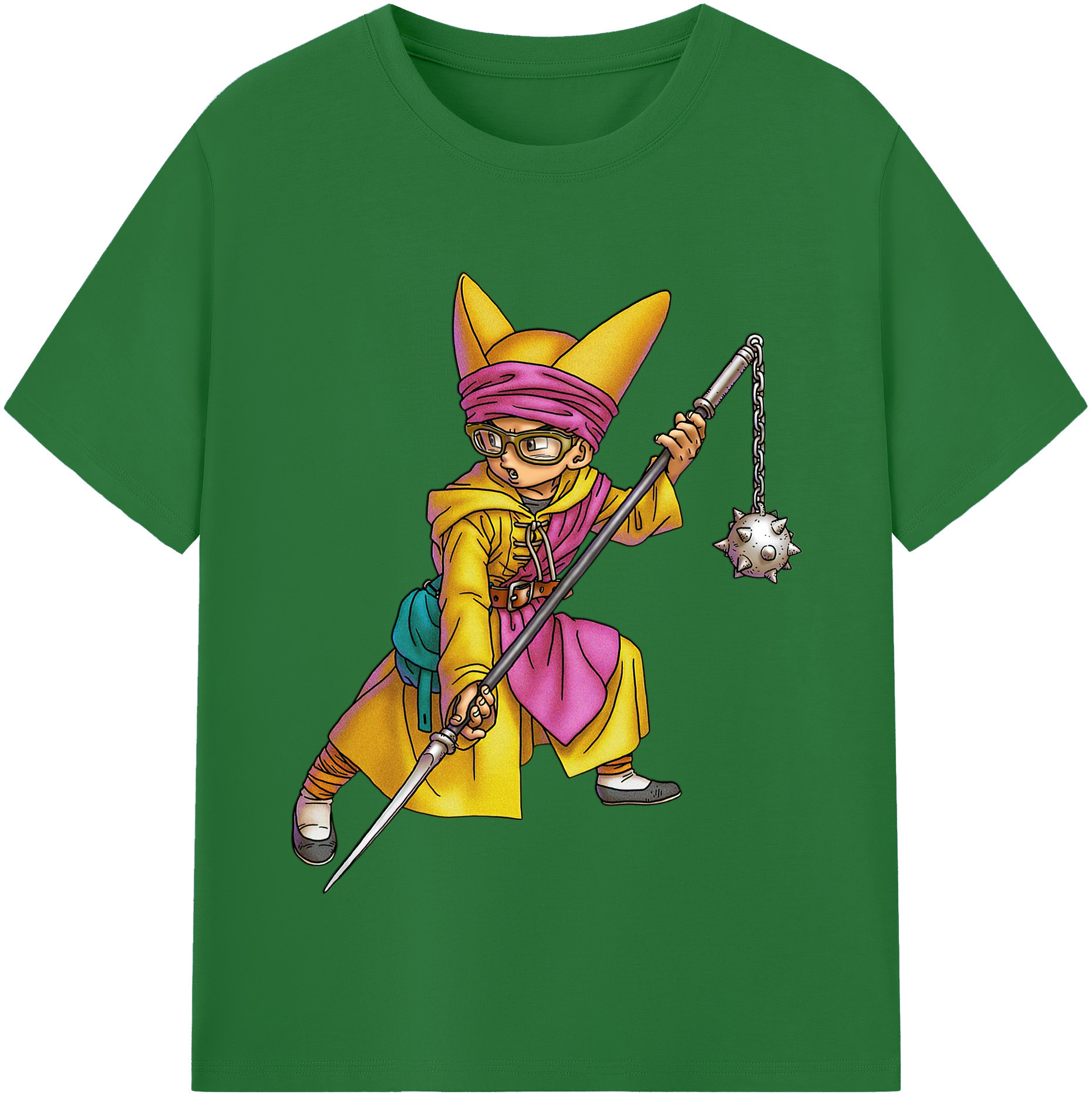 （画像用） ドラゴンクエスト Doragon Kuesuto Dragon Quest 綿100％半袖Tシャツ（フロントプリント）