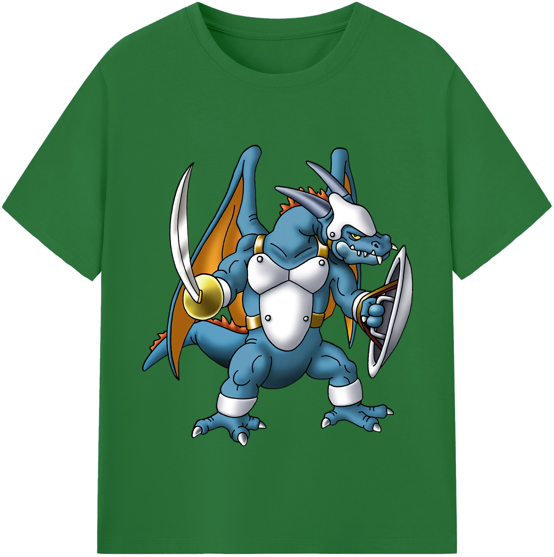 （画像用） ドラゴンクエスト Doragon Kuesuto Dragon Quest 綿100％半袖Tシャツ（フロントプリント）
