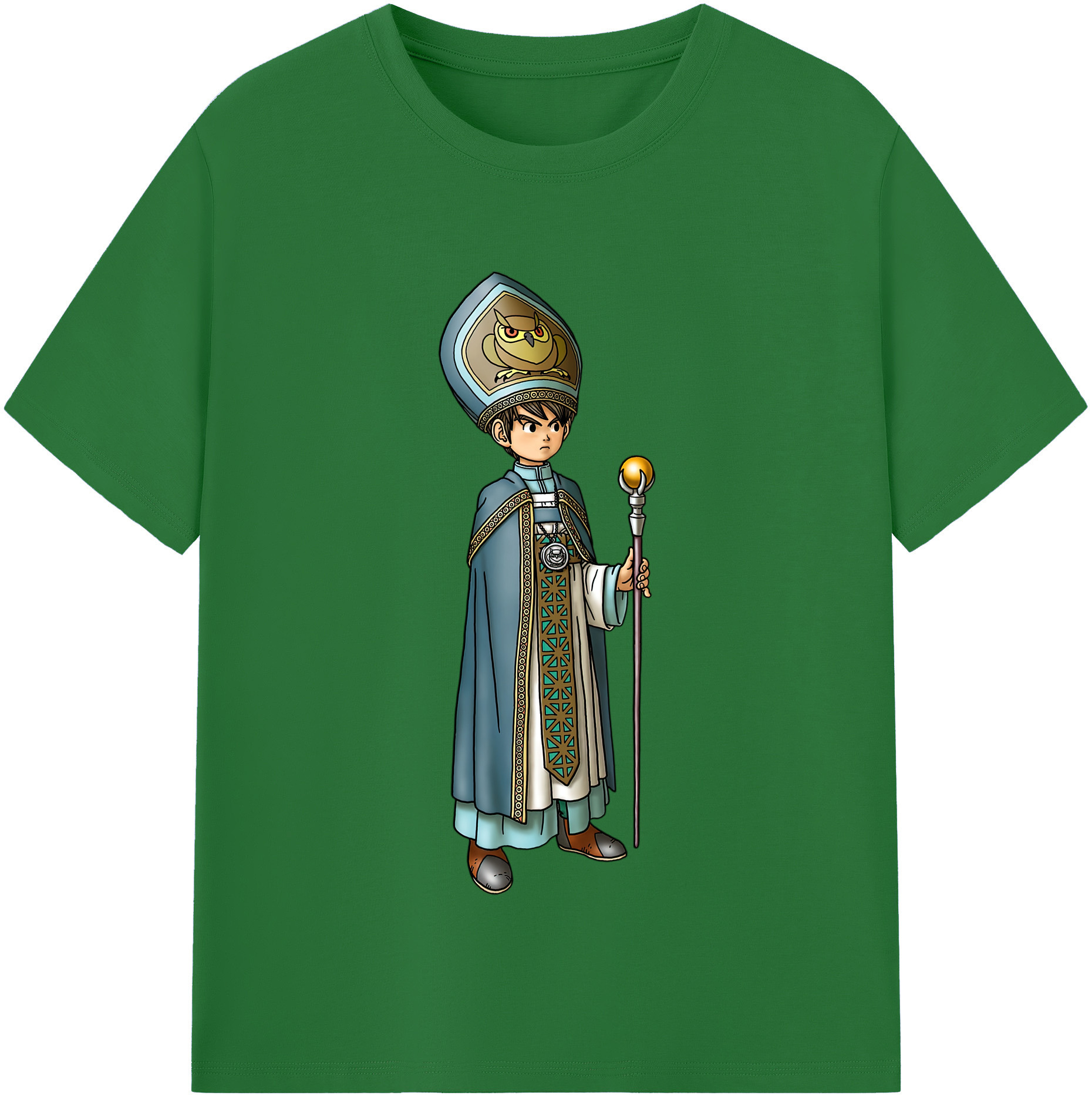 （画像用） ドラゴンクエスト Doragon Kuesuto Dragon Quest 綿100％半袖Tシャツ（フロントプリント）